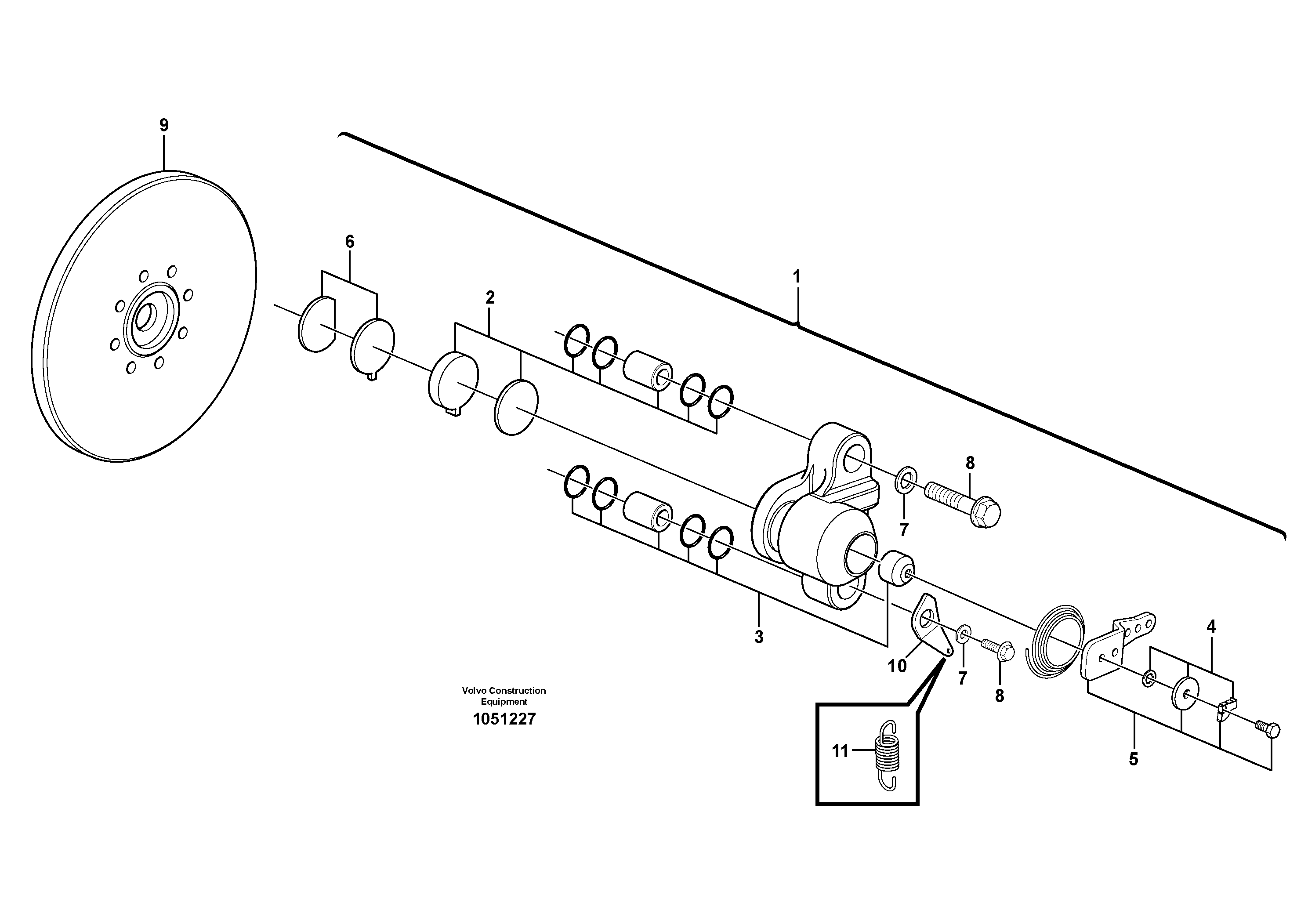 Схема запчастей Volvo L50F - 60330 Parking brake L50F