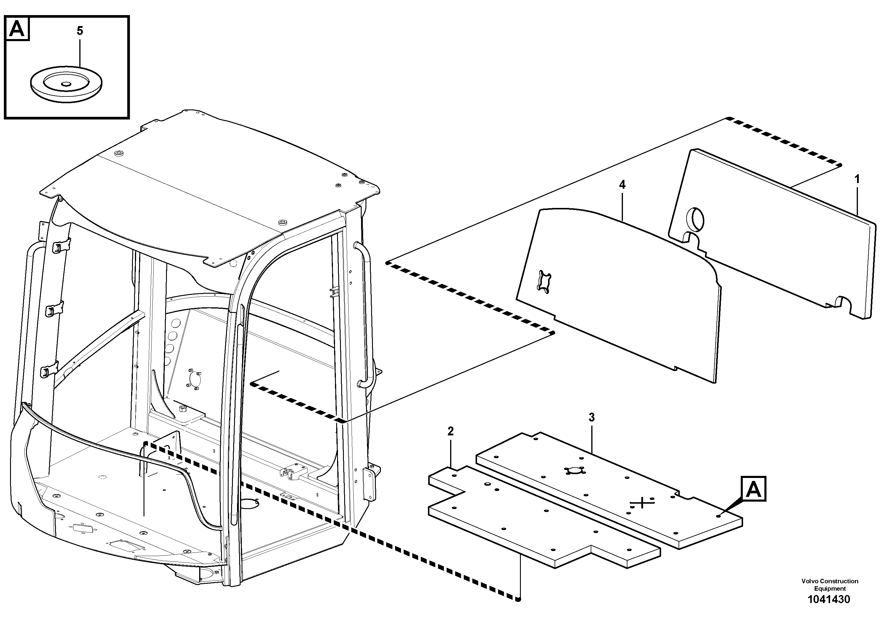 Схема запчастей Volvo L50F - 48746 Insulating matting L50F