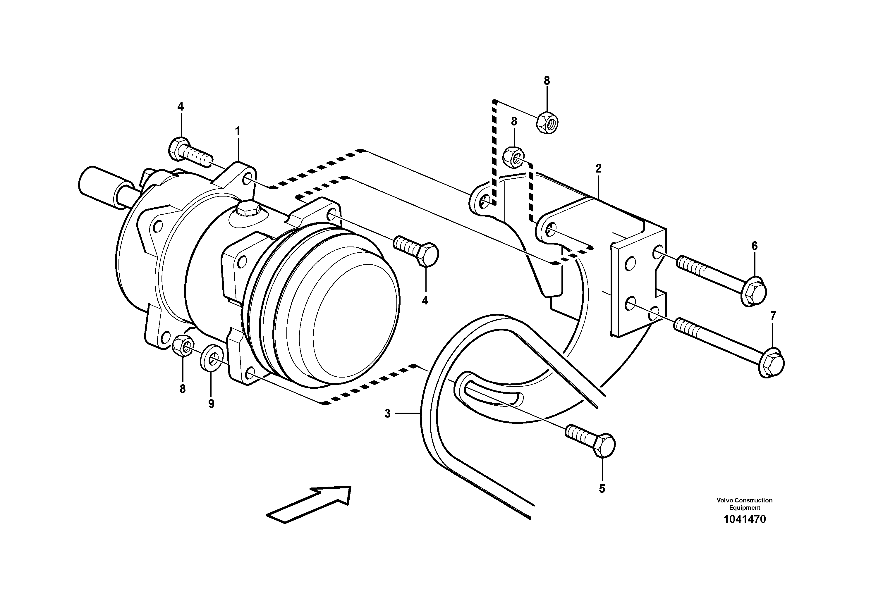 Схема запчастей Volvo L50F - 58449 Air compressor L50F