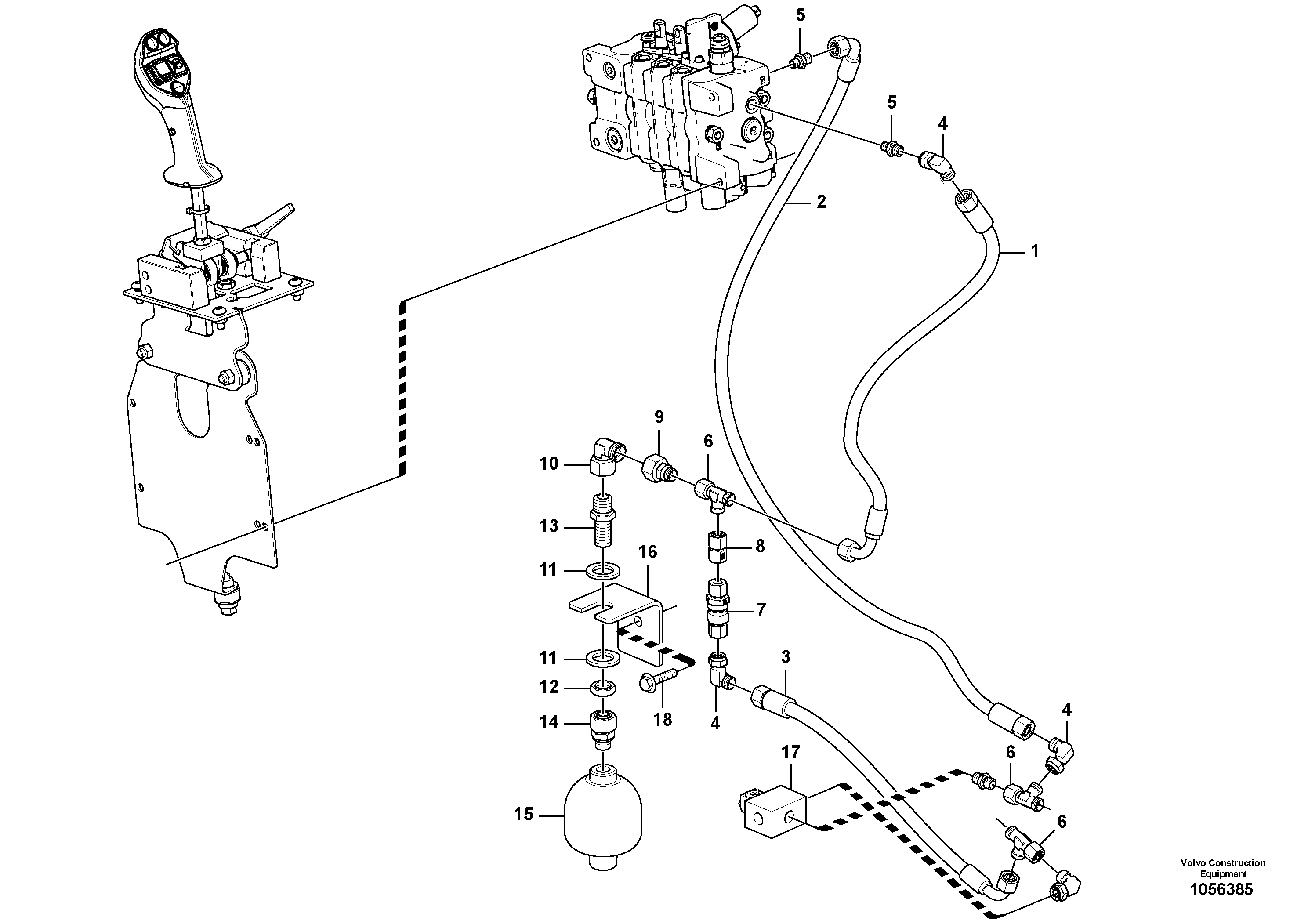 Схема запчастей Volvo L20F - 44682 Hydraulic function - Nr. 3 L20F