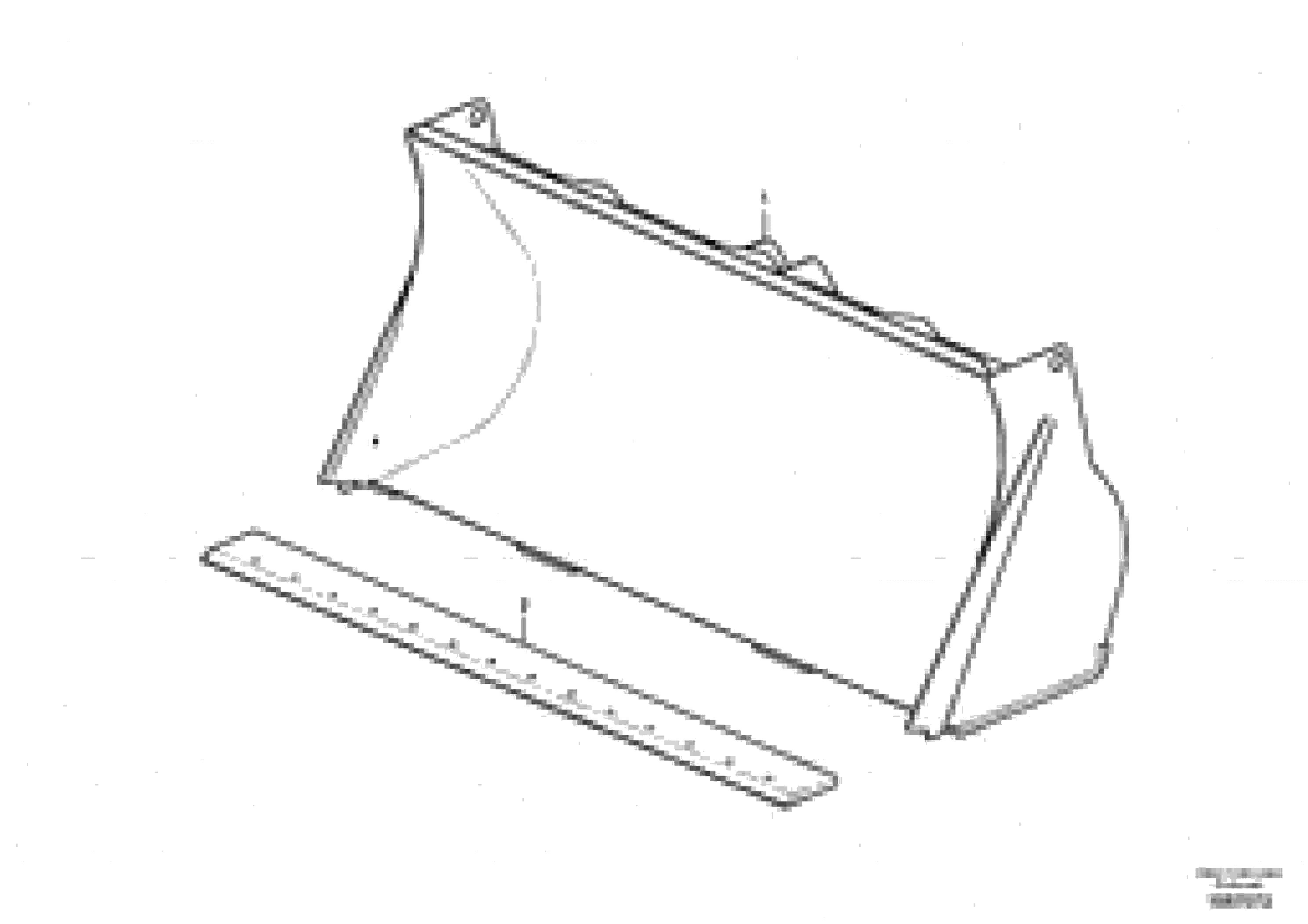 Схема запчастей Volvo L20F - 98872 Bucket, straight lip without teeth ATTACHMENTS ATT. COMPACT WHEEL LOADERS GEN. F