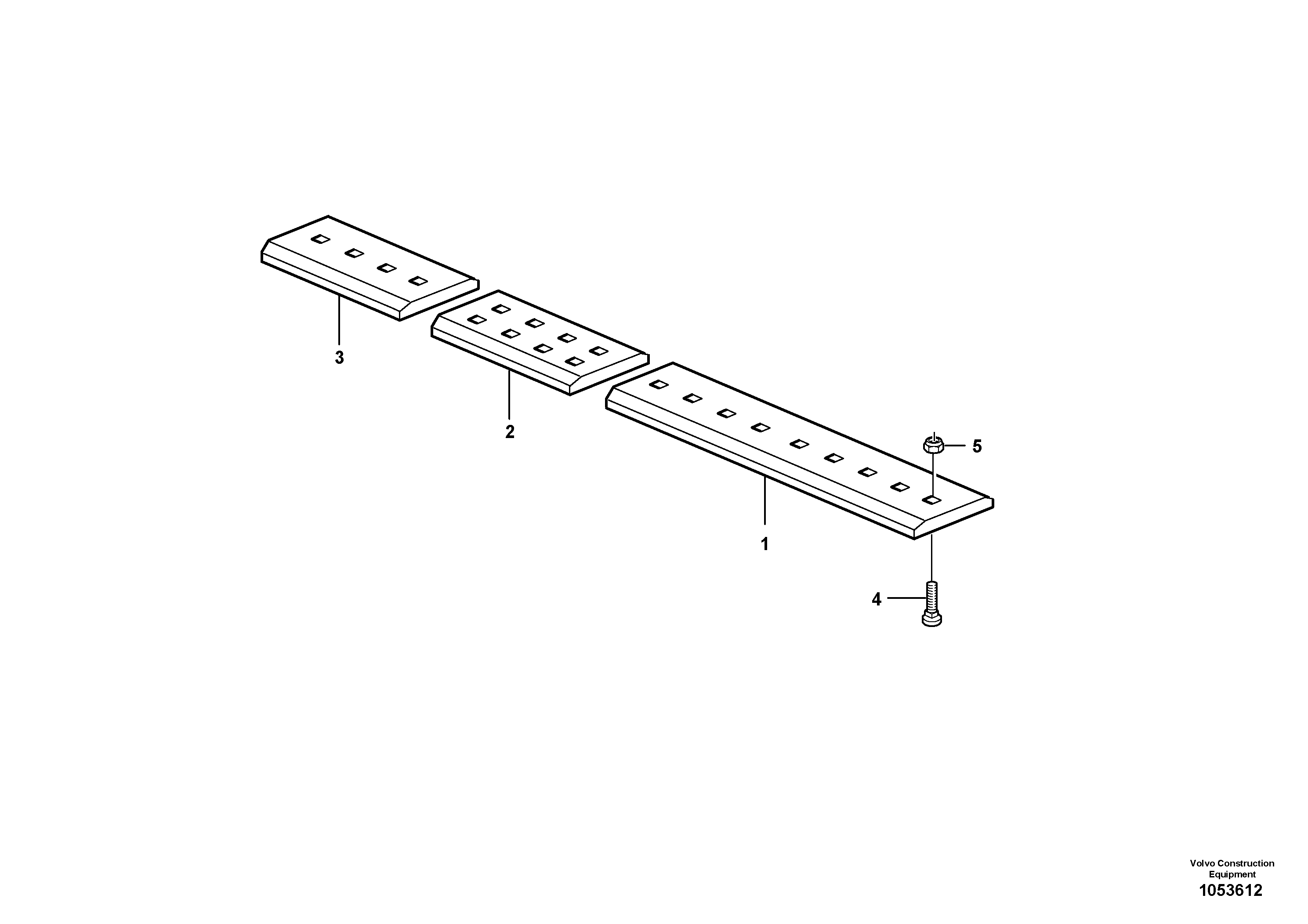 Схема запчастей Volvo L20F - 106384 Straight lips, edge savers, teeth ATTACHMENTS ATT. COMPACT WHEEL LOADERS GEN. F