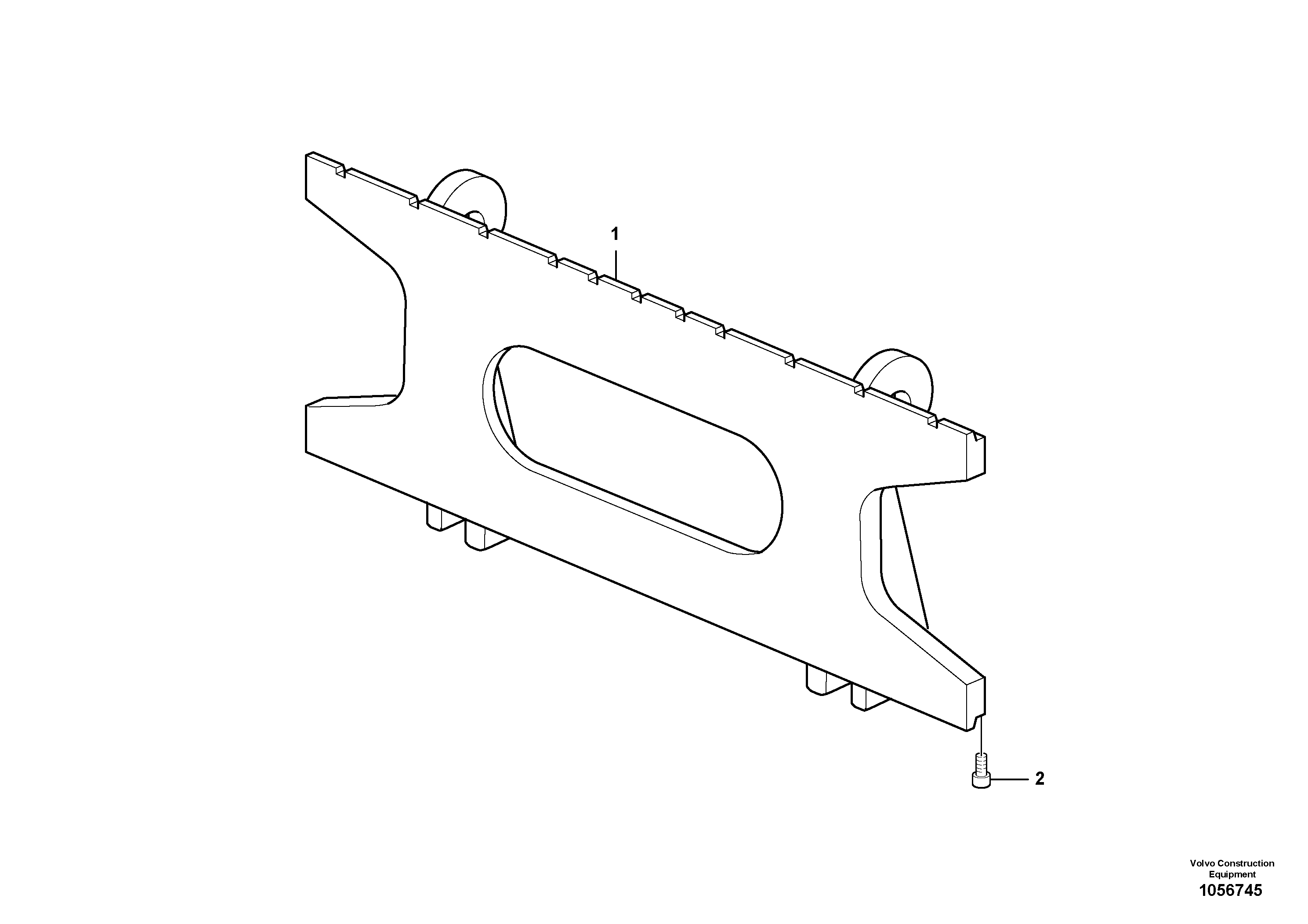 Схема запчастей Volvo L20F - 98260 Fork frame ATTACHMENTS ATT. COMPACT WHEEL LOADERS GEN. F