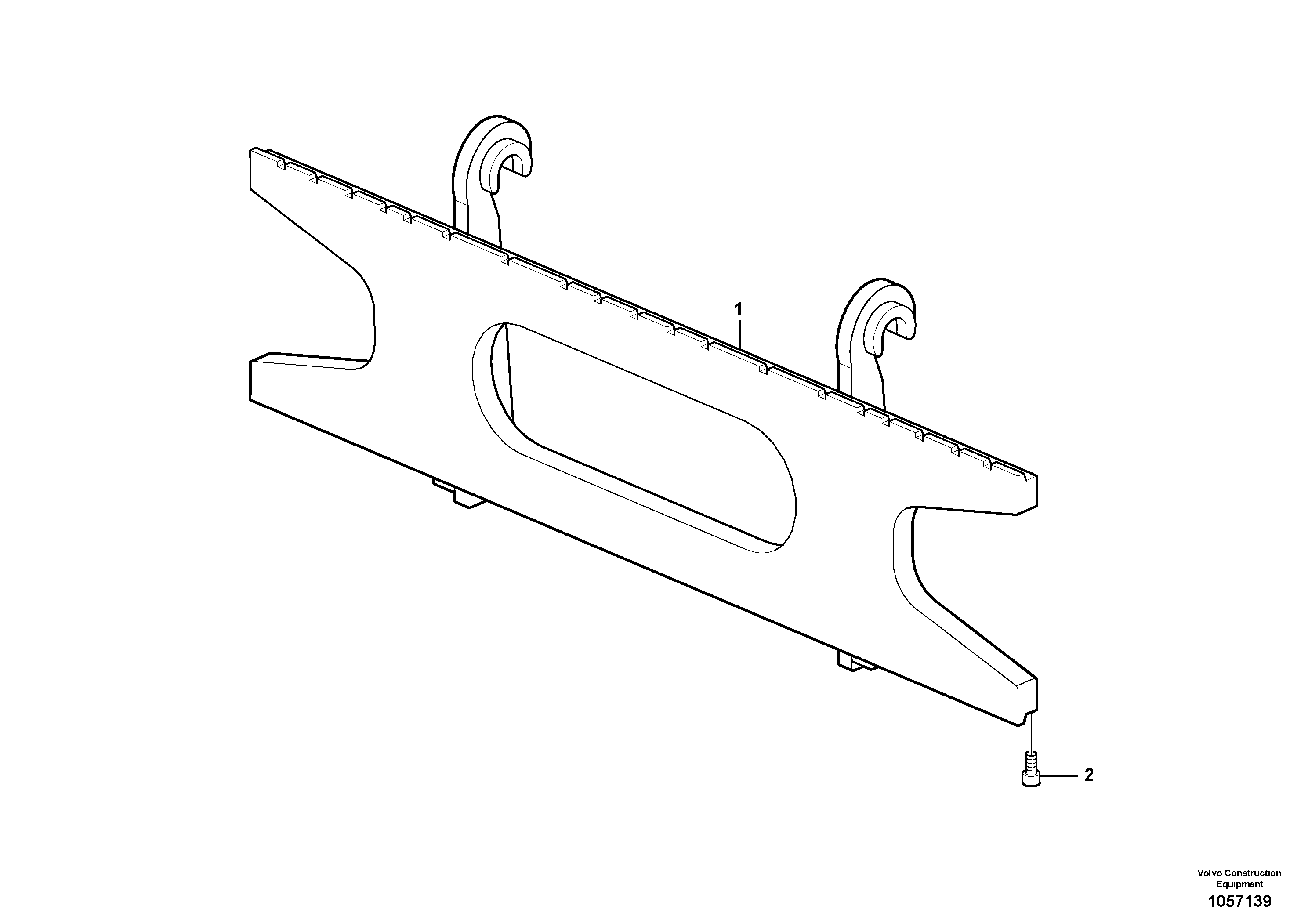 Схема запчастей Volvo L20F - 99996 Fork frame ATTACHMENTS ATT. COMPACT WHEEL LOADERS GEN. F