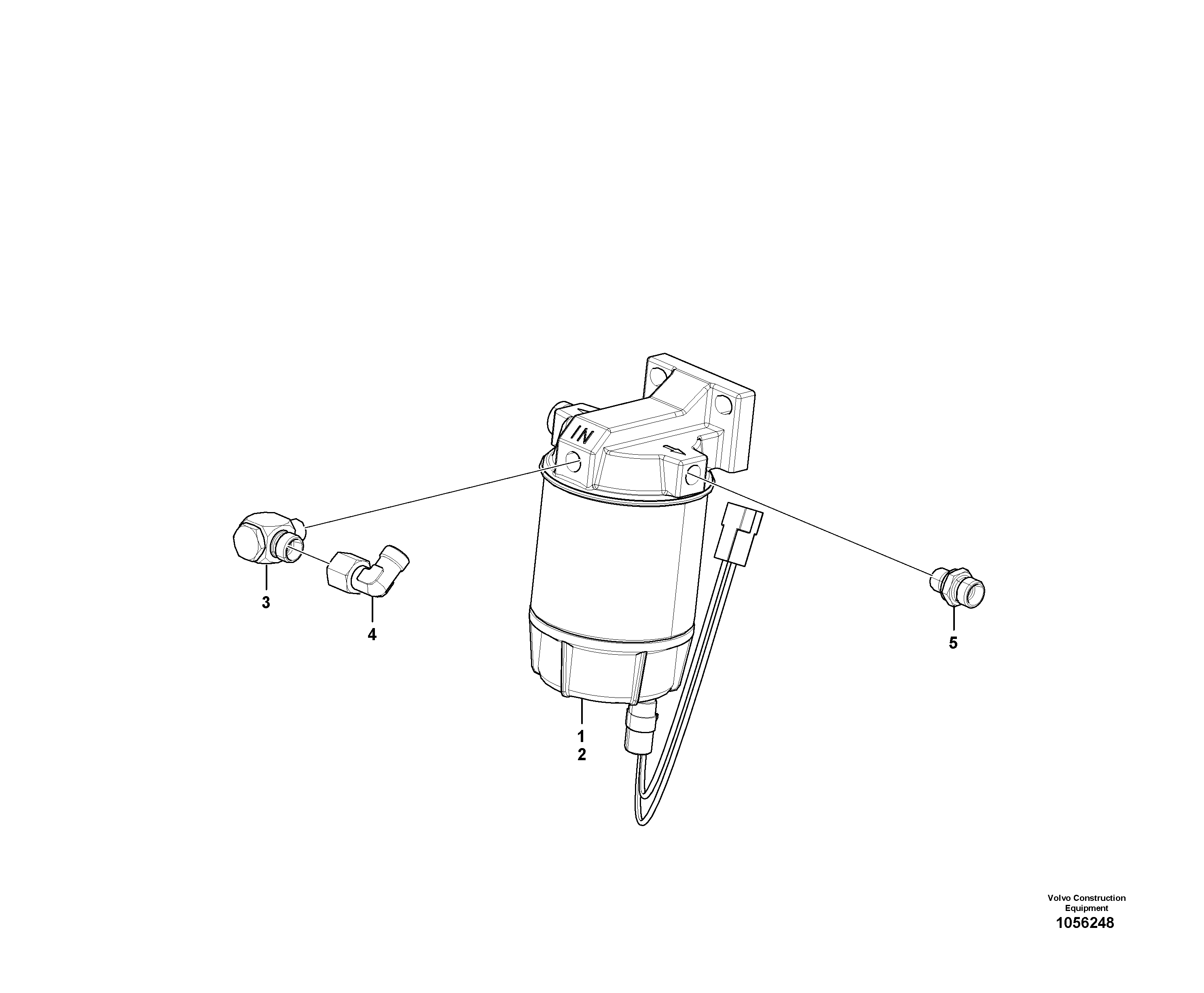 Схема запчастей Volvo L20F - 66214 Fuel preheater L20F