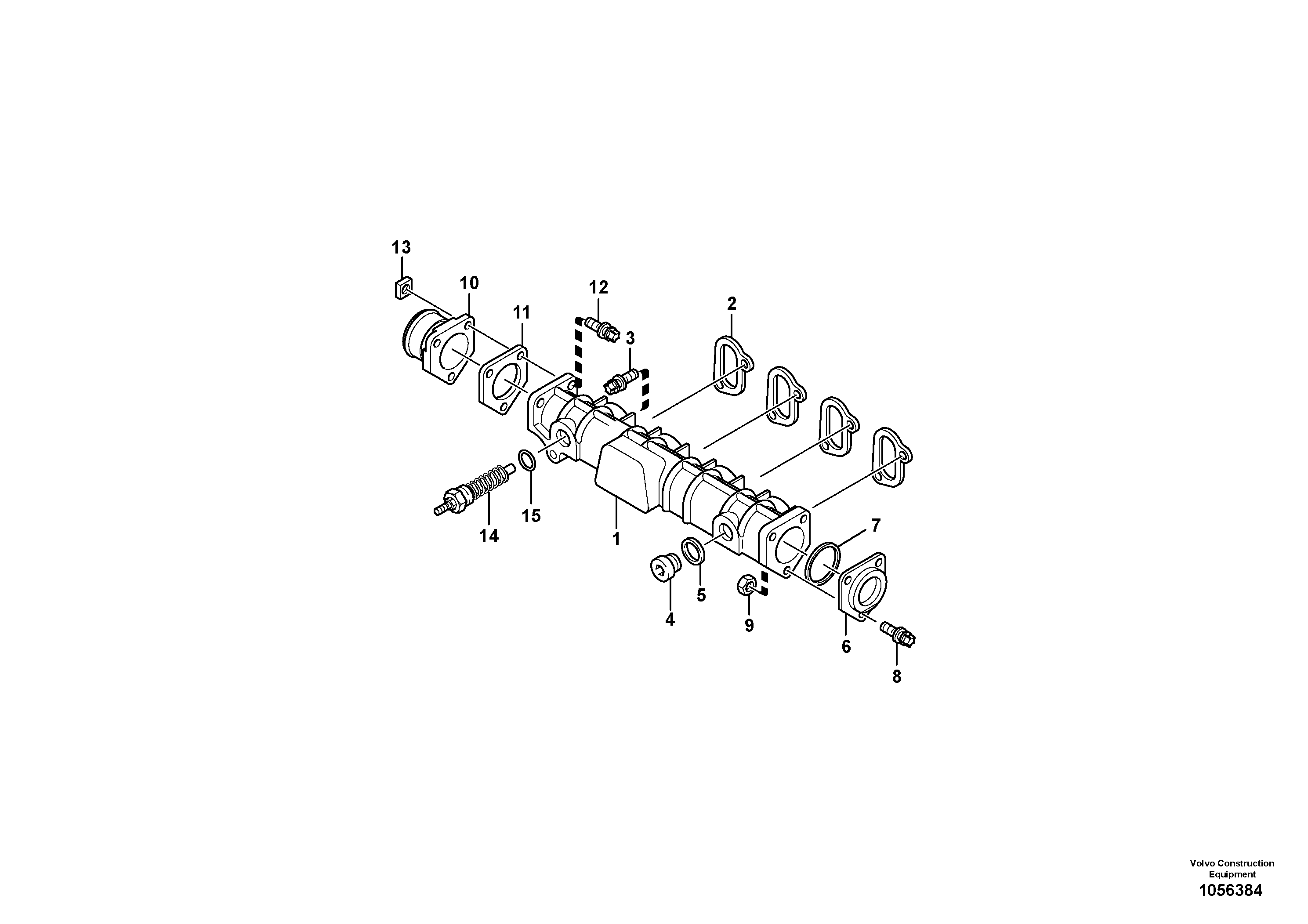 Схема запчастей Volvo L20F - 62270 Inlet manifold L20F