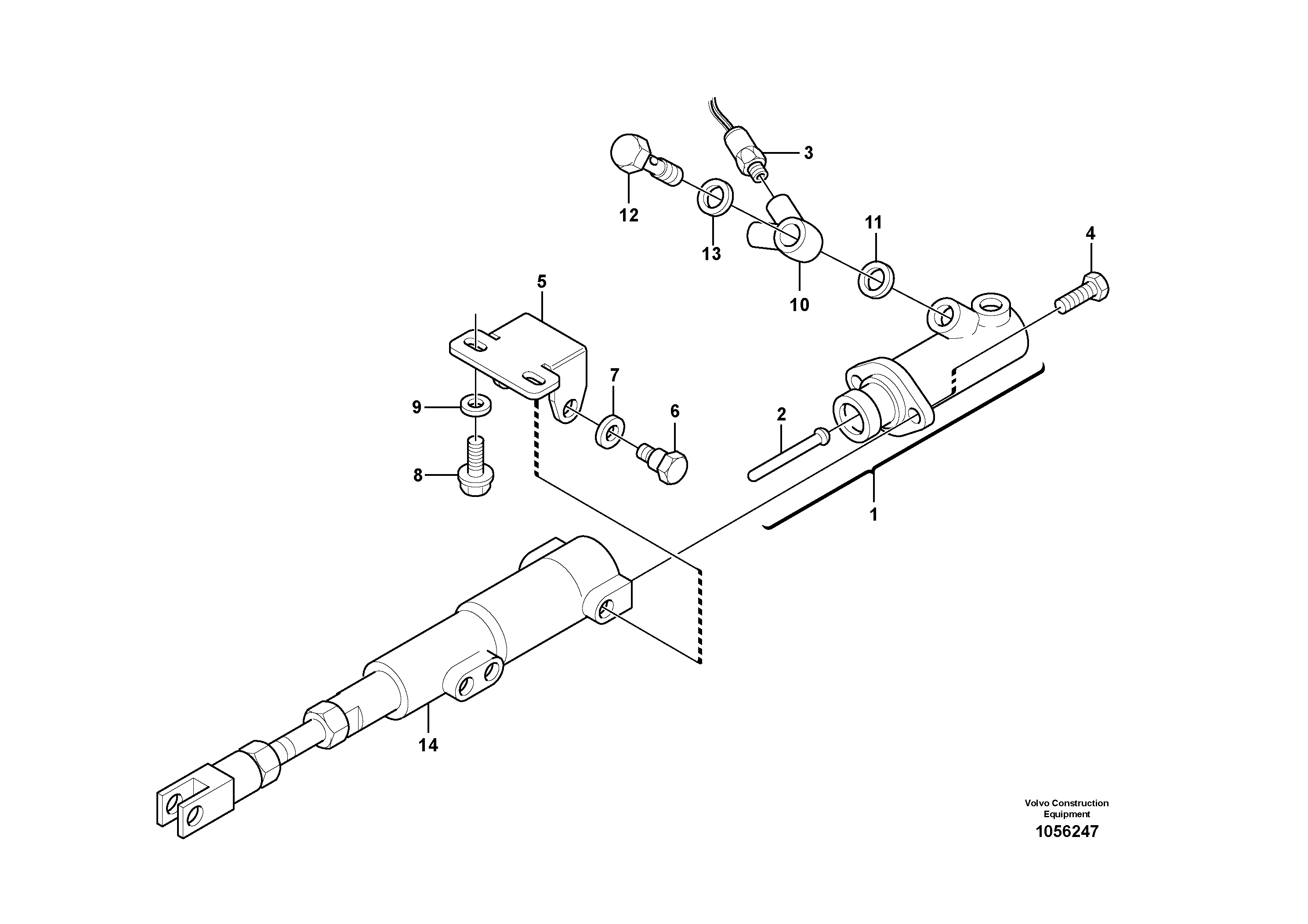 Схема запчастей Volvo L20F - 38937 Brake cylinder L20F