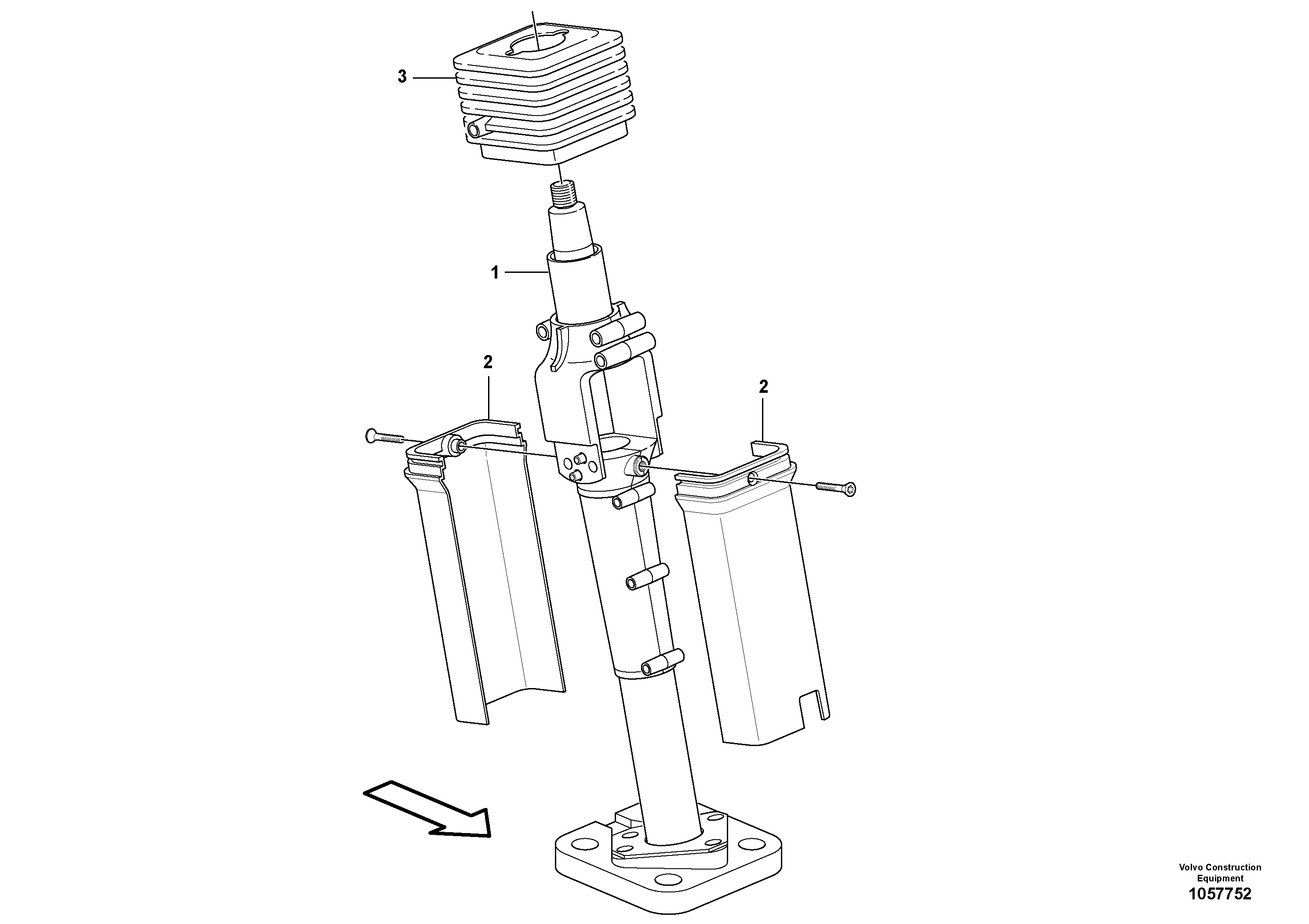 Схема запчастей Volvo L20F - 89234 Steering column with fitting parts L20F