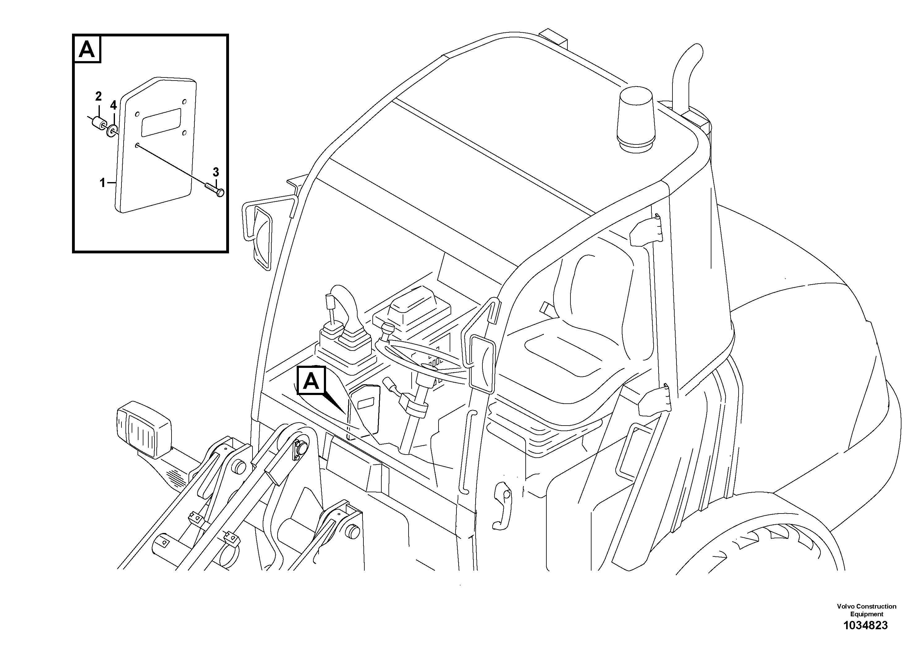 Схема запчастей Volvo L20F - 49217 Interior equipment L20F