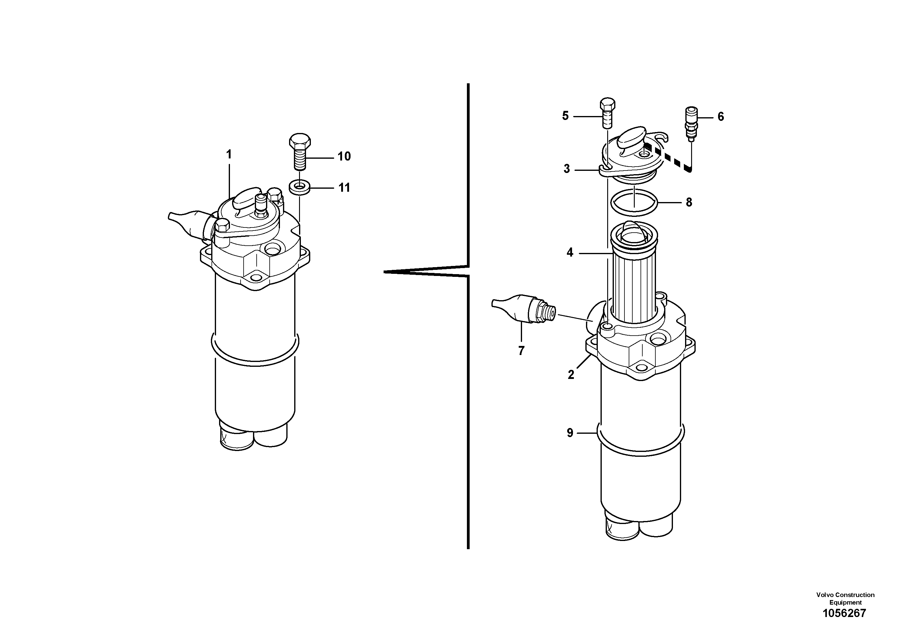 Схема запчастей Volvo L25F - 42936 Suction recoil filter L25F