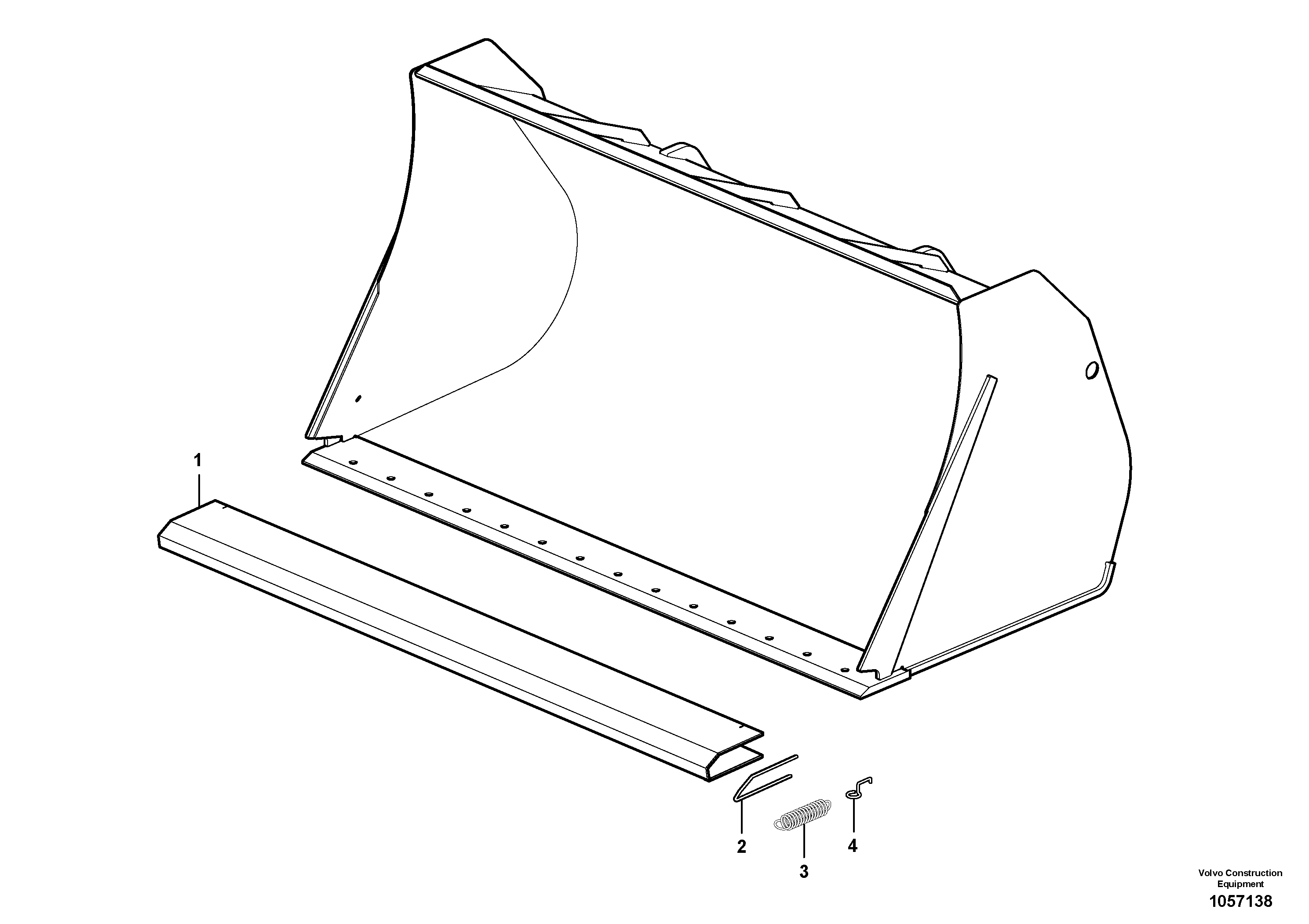 Схема запчастей Volvo L25F - 106388 Protecting plate ATTACHMENTS ATT. COMPACT WHEEL LOADERS GEN. F