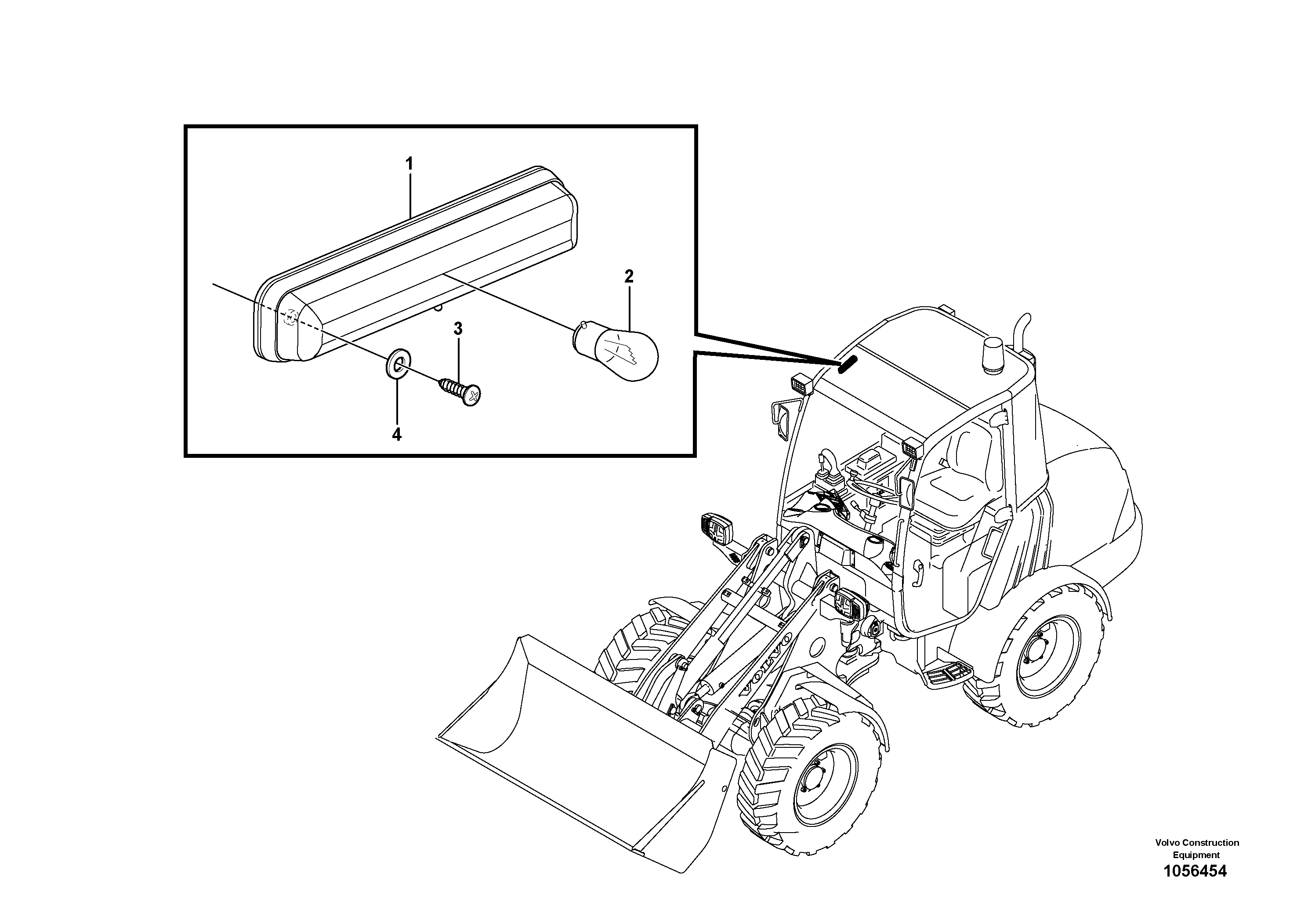 Схема запчастей Volvo L25F - 48788 Cabin lighting L25F