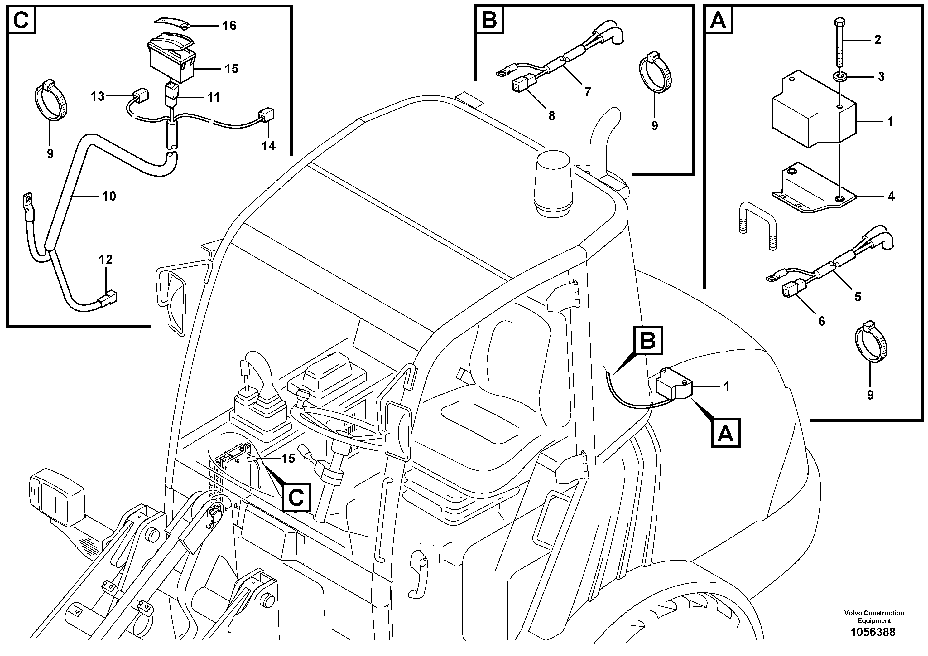 Схема запчастей Volvo L25F - 98462 Travel alarm, acoustic L25F