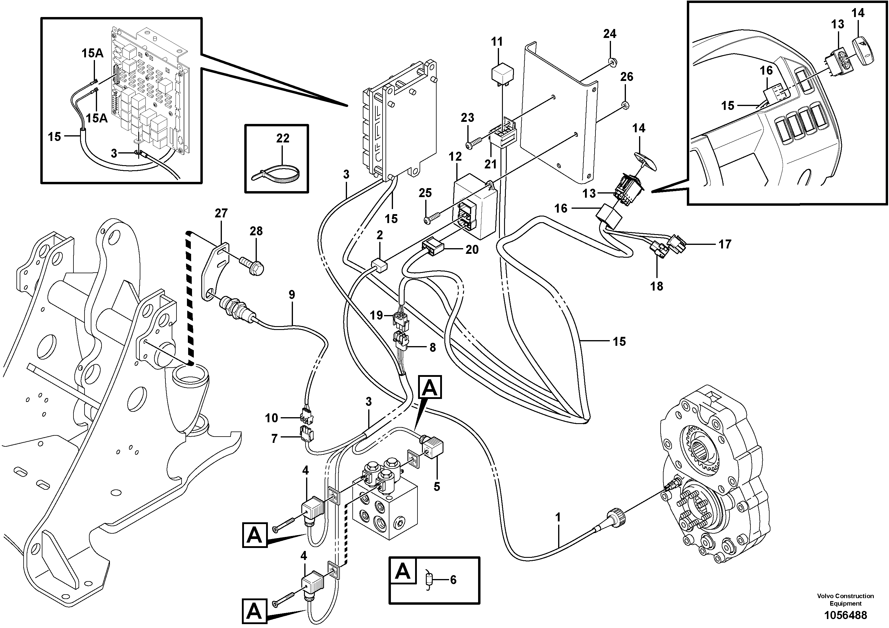 Схема запчастей Volvo L25F - 92555 Boom suspension system (BSS) L25F