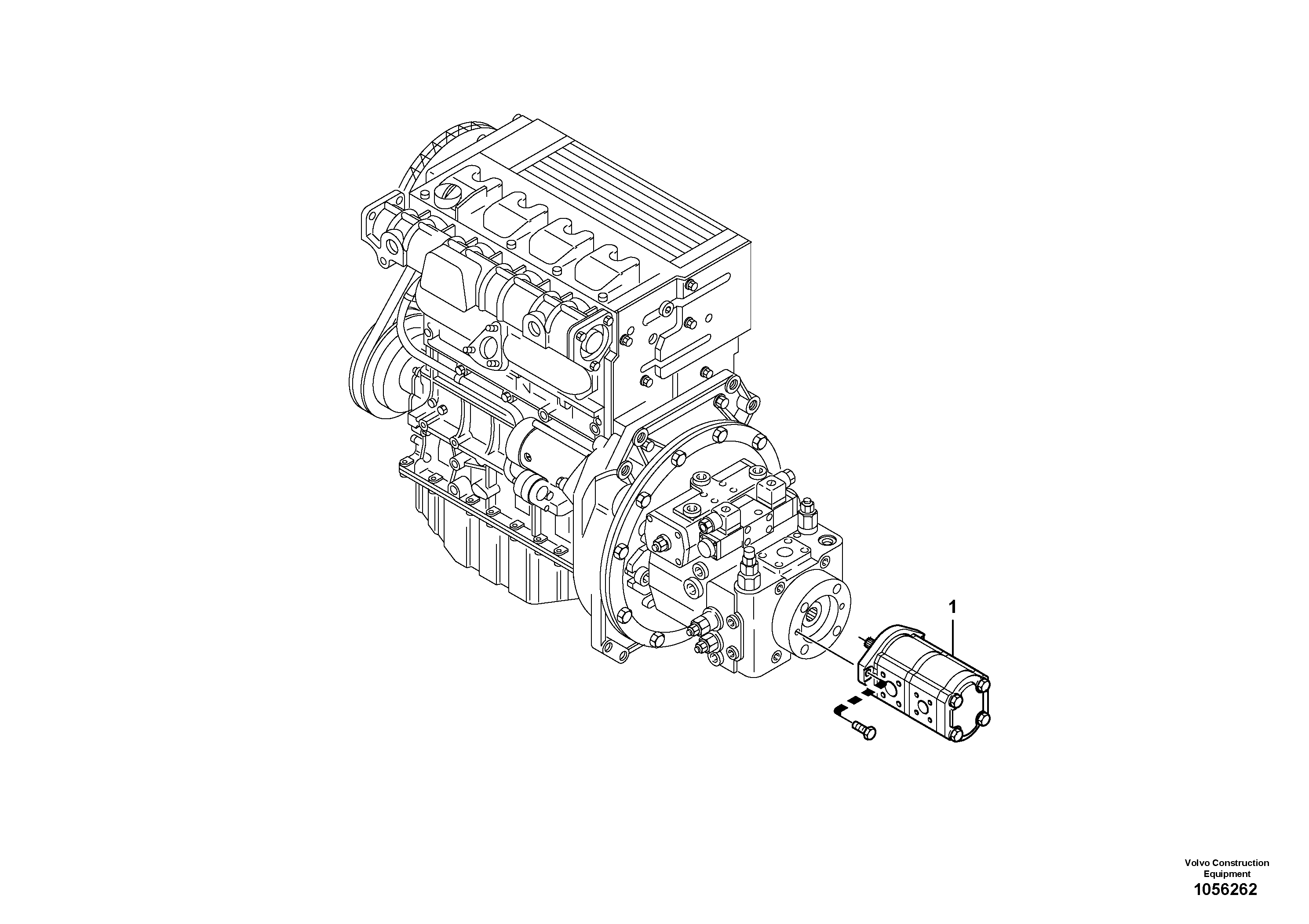 Схема запчастей Volvo L25F - 39045 Гидронасос рулевой L25F