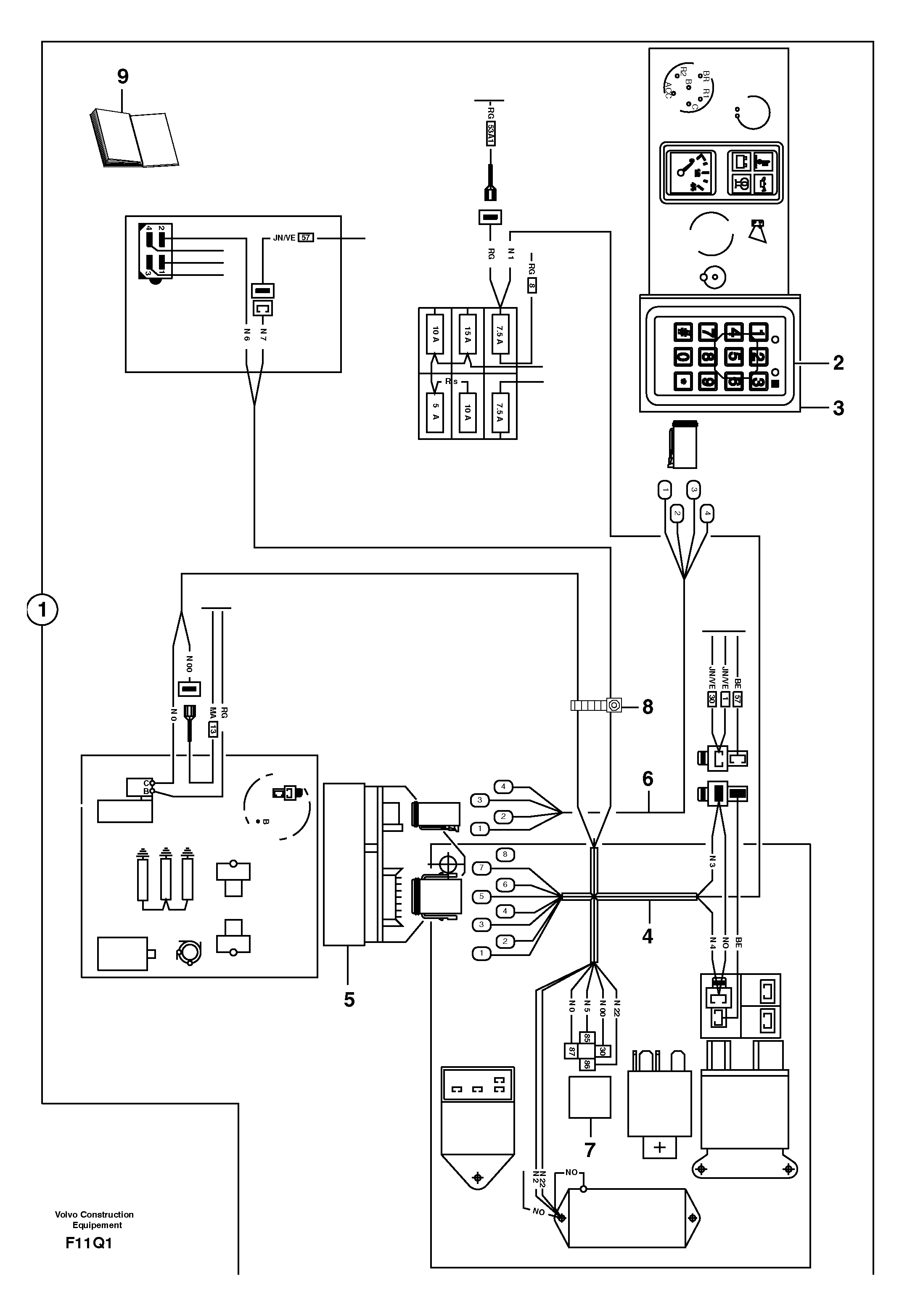 Схема запчастей Volvo EC14 TYPE 246, 271 - 24578 Coded keypad ( anti-start ) / without Puma 