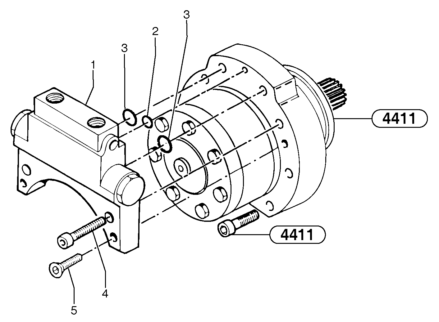 Схема запчастей Volvo EC14 TYPE 246, 271 - 25100 Balancing valve ( travelling ) 