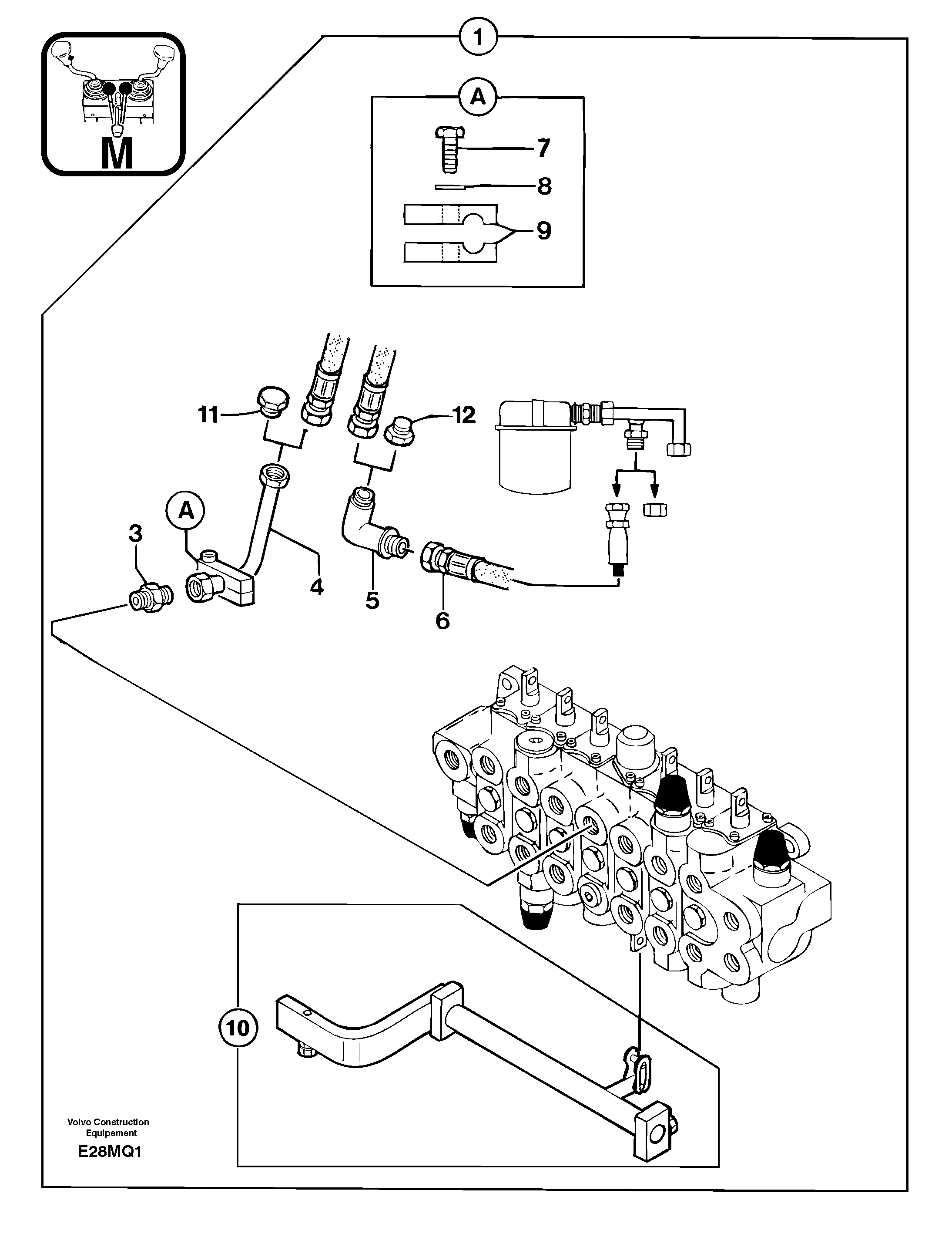 Схема запчастей Volvo EC14 TYPE 246, 271 - 21123 Pedal kit : rock breaker 