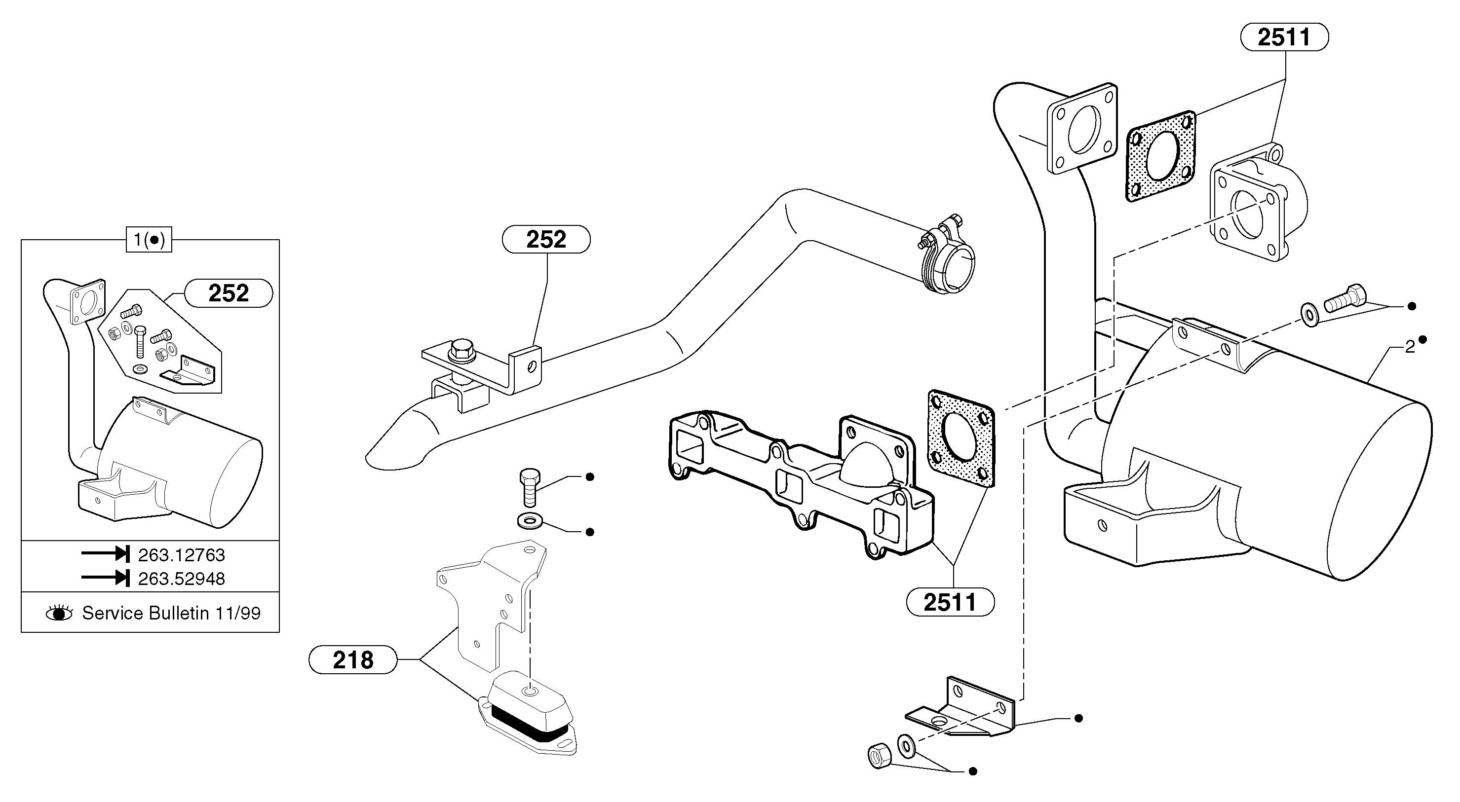 Схема запчастей Volvo EC20 TYPE 263 XT/XTV - 13816 Muffler with catalytic exhaust 