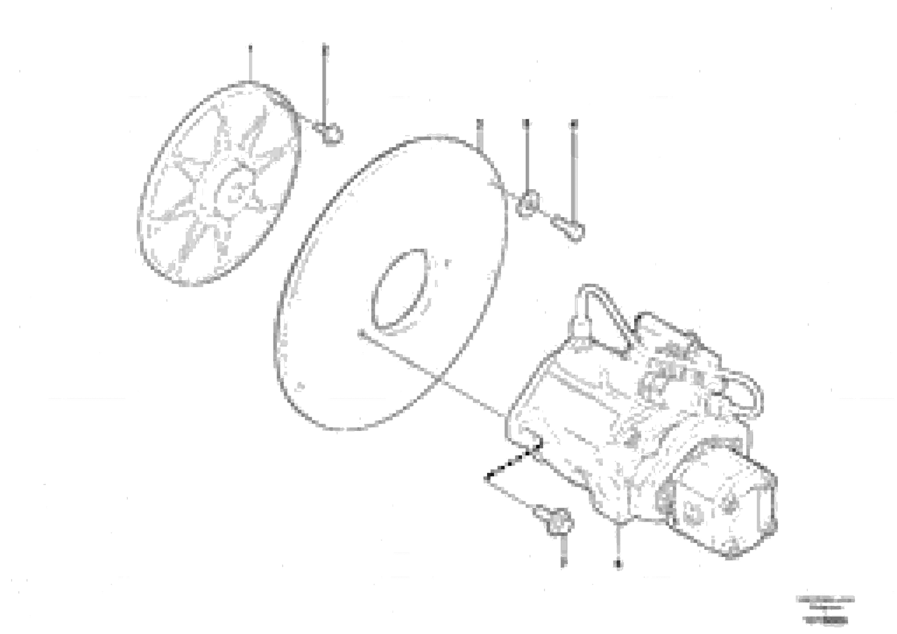 Схема запчастей Volvo EC25 TYPE 281 - 23873 Engine coupling / hydraulic pump 