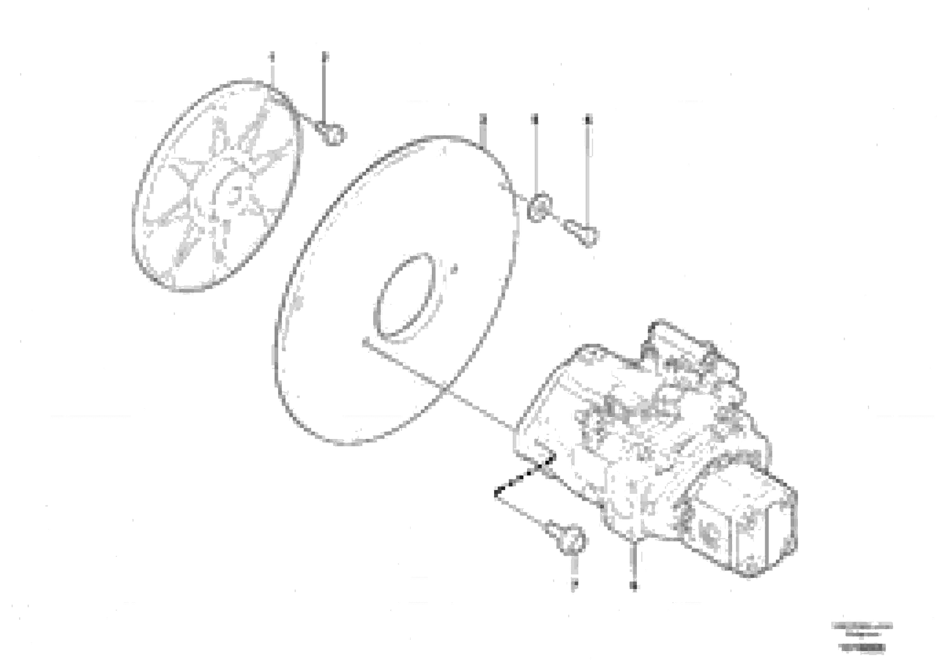 Схема запчастей Volvo EC25 TYPE 281 - 29347 Engine coupling / hydraulic pump 