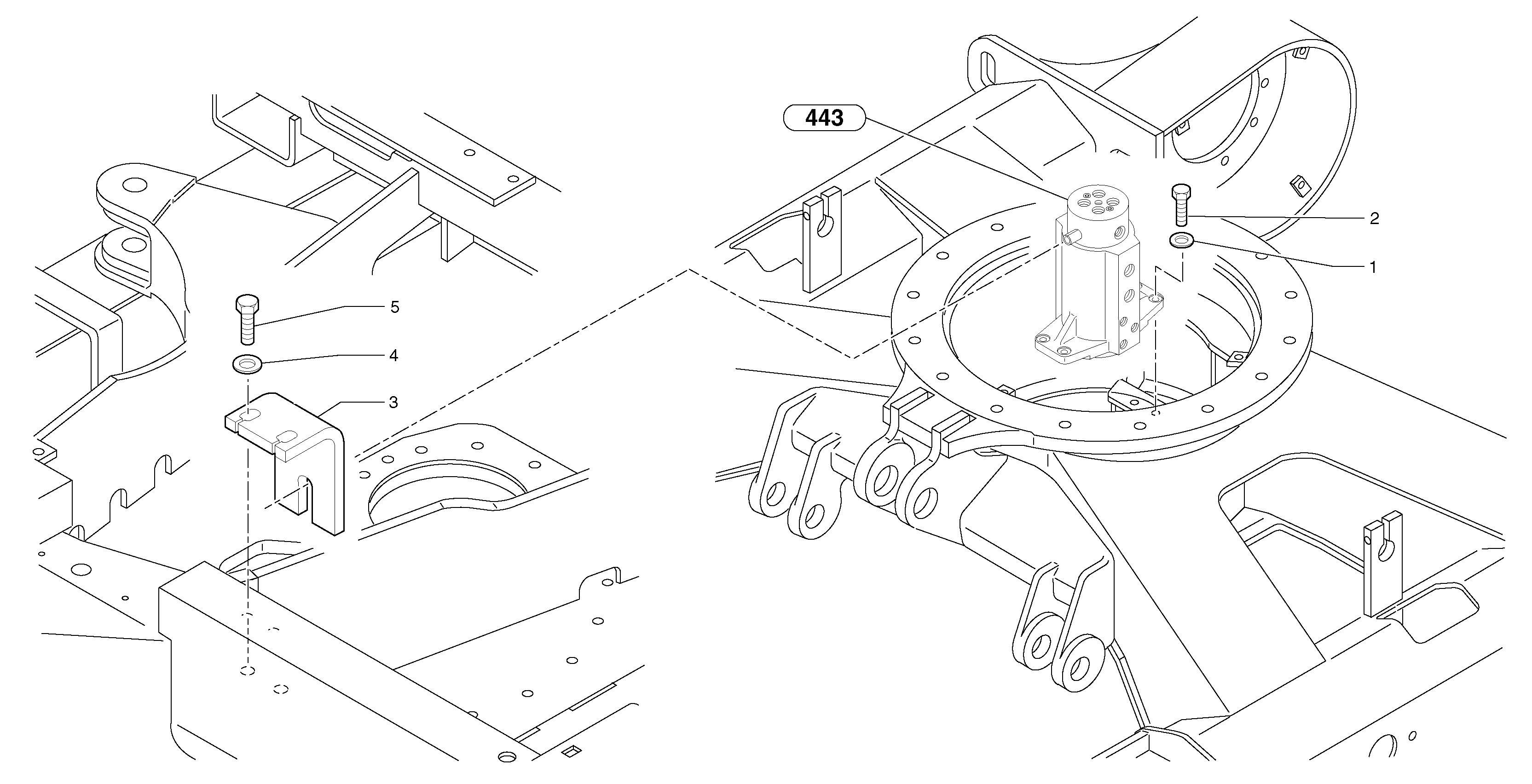 Схема запчастей Volvo EC25 TYPE 281 - 29373 Swivel joint equipment 