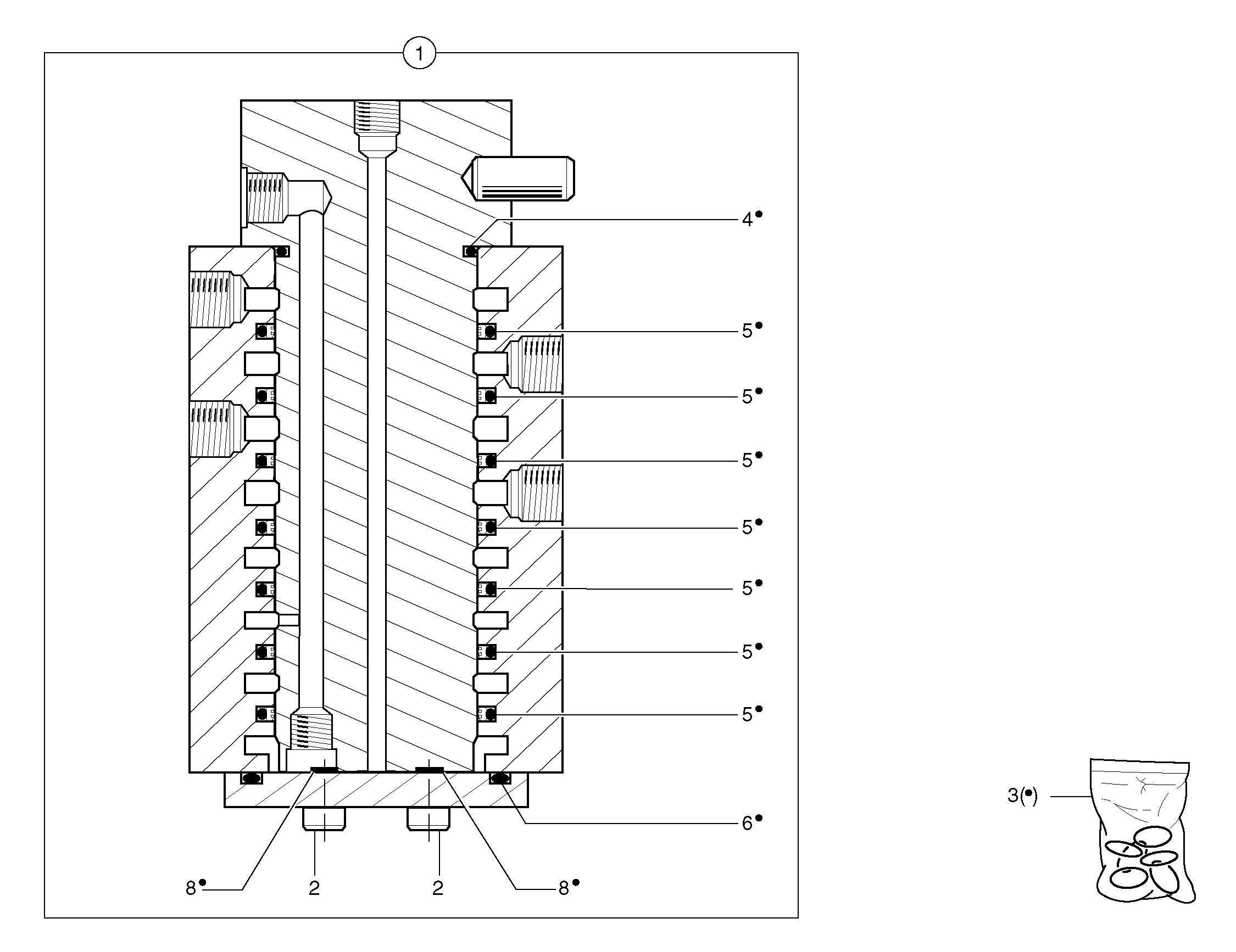 Схема запчастей Volvo EC25 TYPE 281 - 29633 Swivel joint 