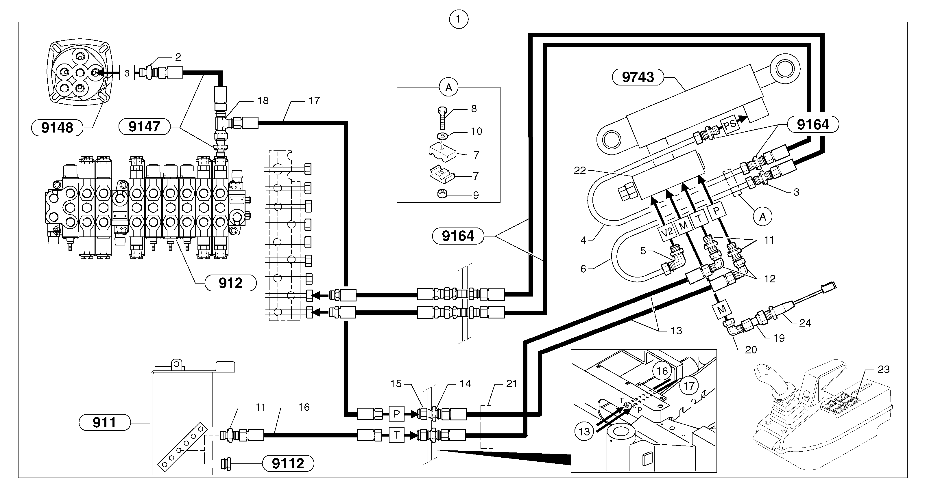 Схема запчастей Volvo EC25 TYPE 281 - 46860 Handling operations Ce / without Puma 