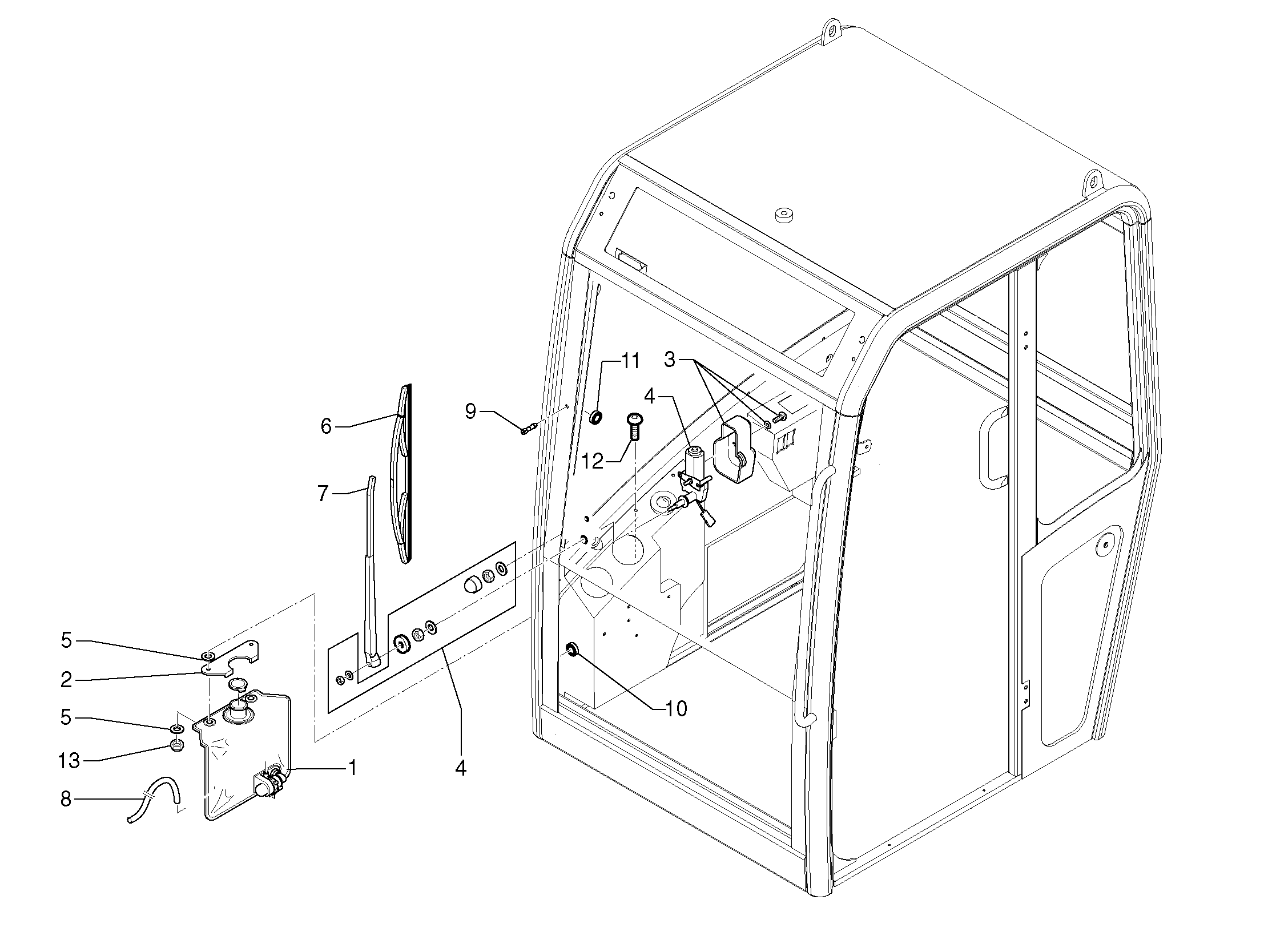 Схема запчастей Volvo EC30 TYPE 282 - 1390 Cleaning system 