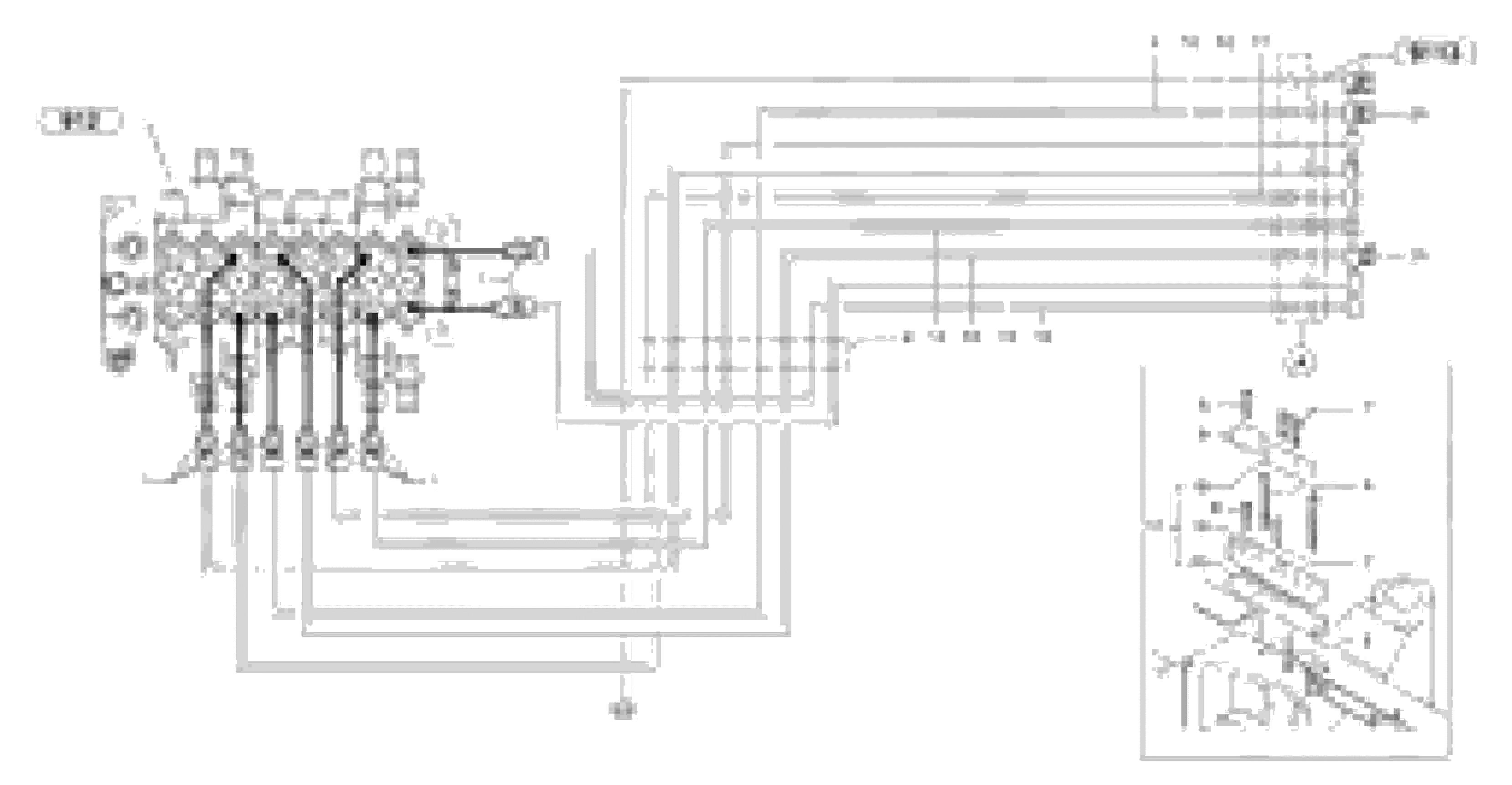 Схема запчастей Volvo EC30 TYPE 282 - 38663 Hydraulic circuit ( platform ) 