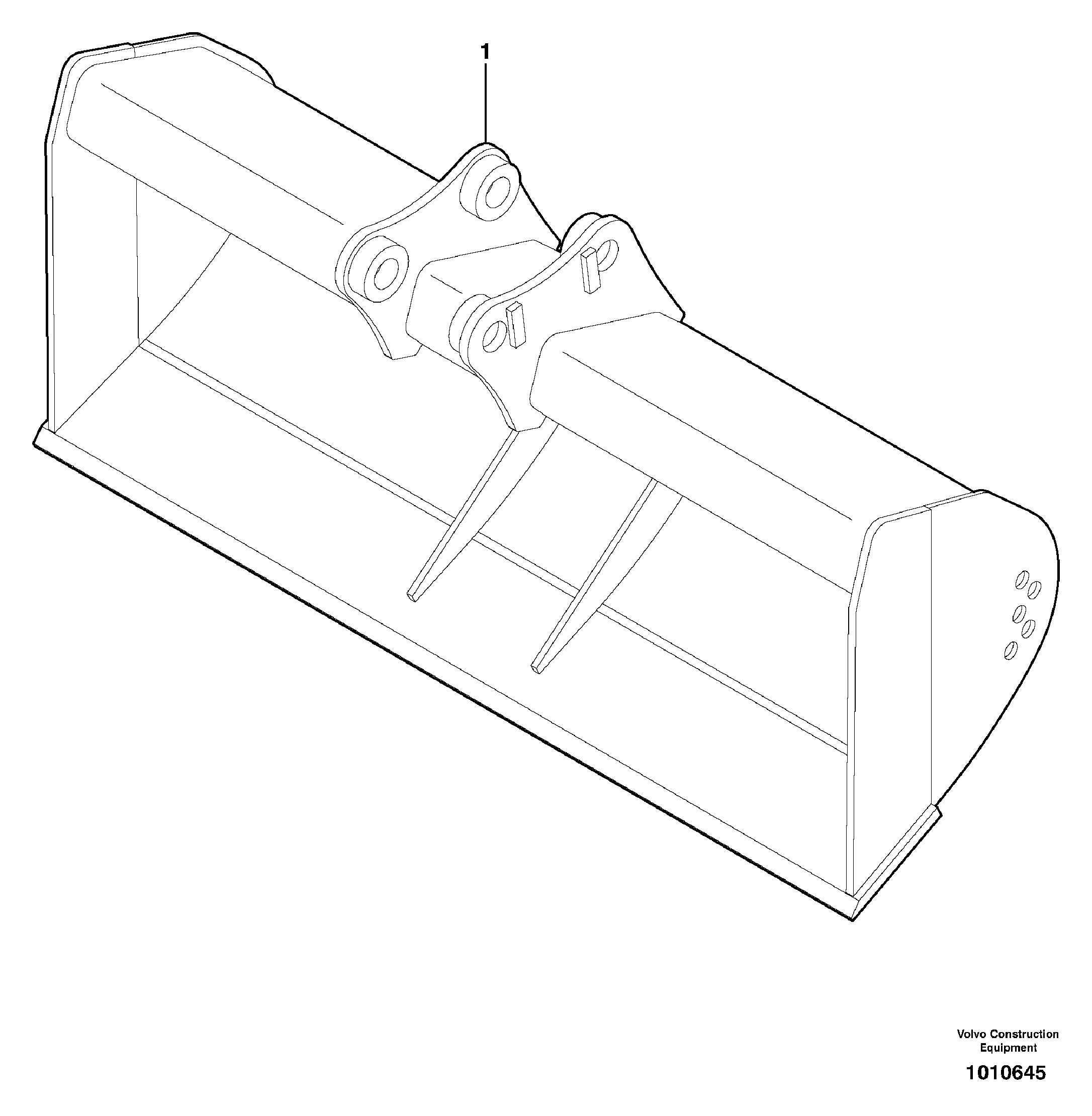 Схема запчастей Volvo EC30 TYPE 282 - 2698 Grading bucket 