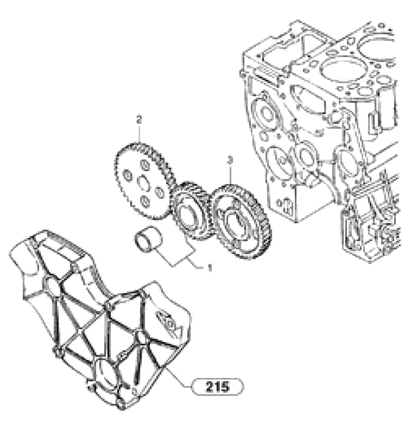 Схема запчастей Volvo EC30 TYPE 282 - 1278 Timing gears 