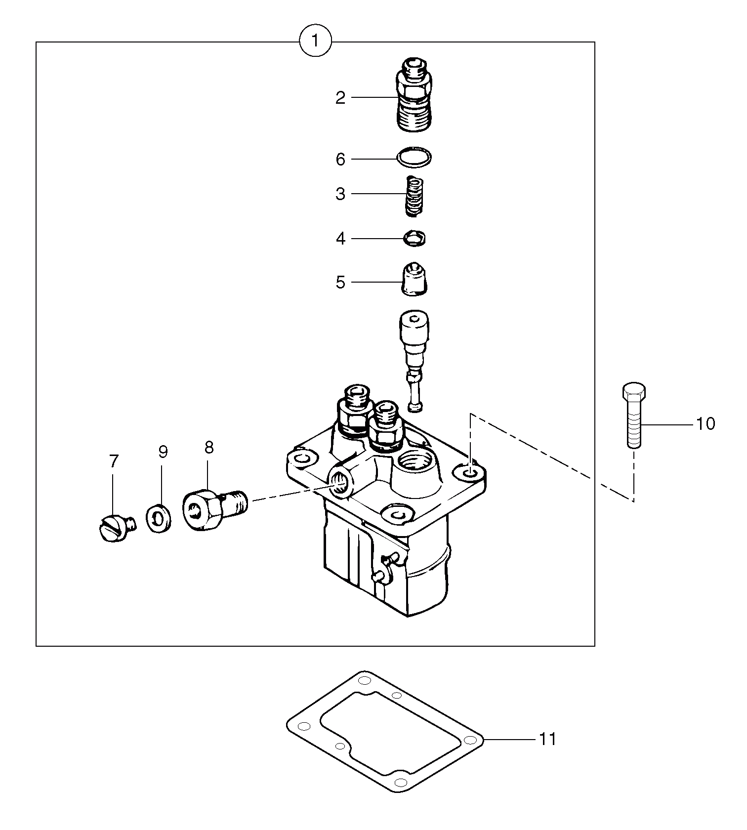 Схема запчастей Volvo EC30 TYPE 282 - 1292 Насос 