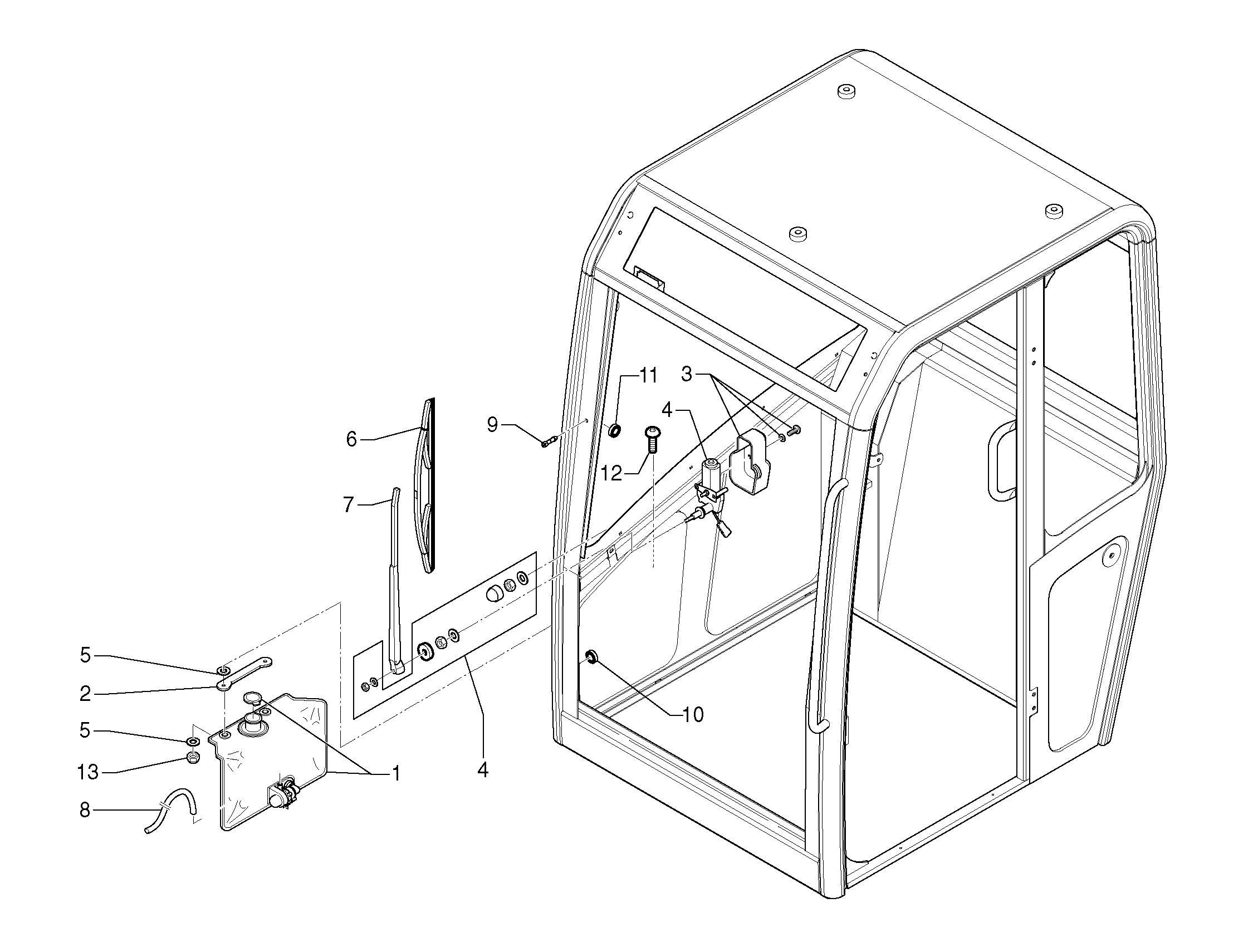 Схема запчастей Volvo EC35 TYPE 283 - 2238 Cleaning system 