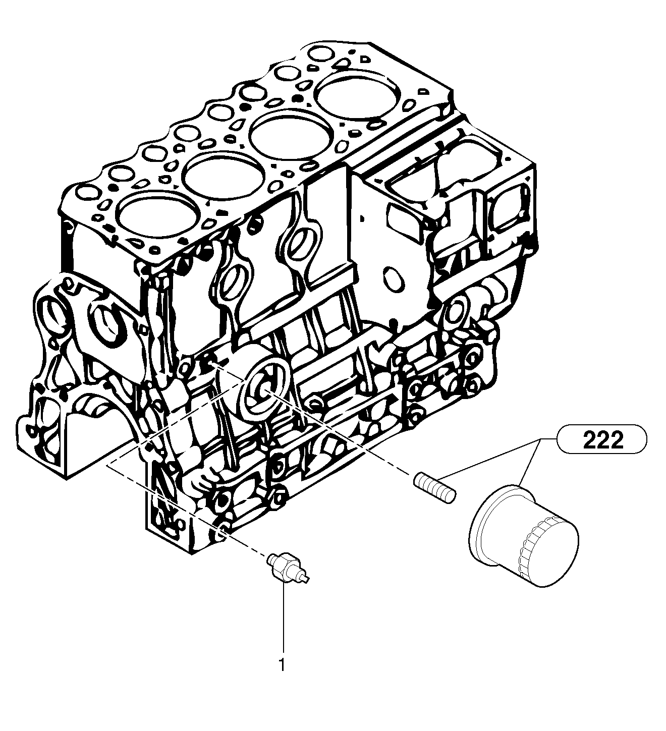 Схема запчастей Volvo EC35 TYPE 283 - 2239 Датчик (переключатель, реле) давления масла 