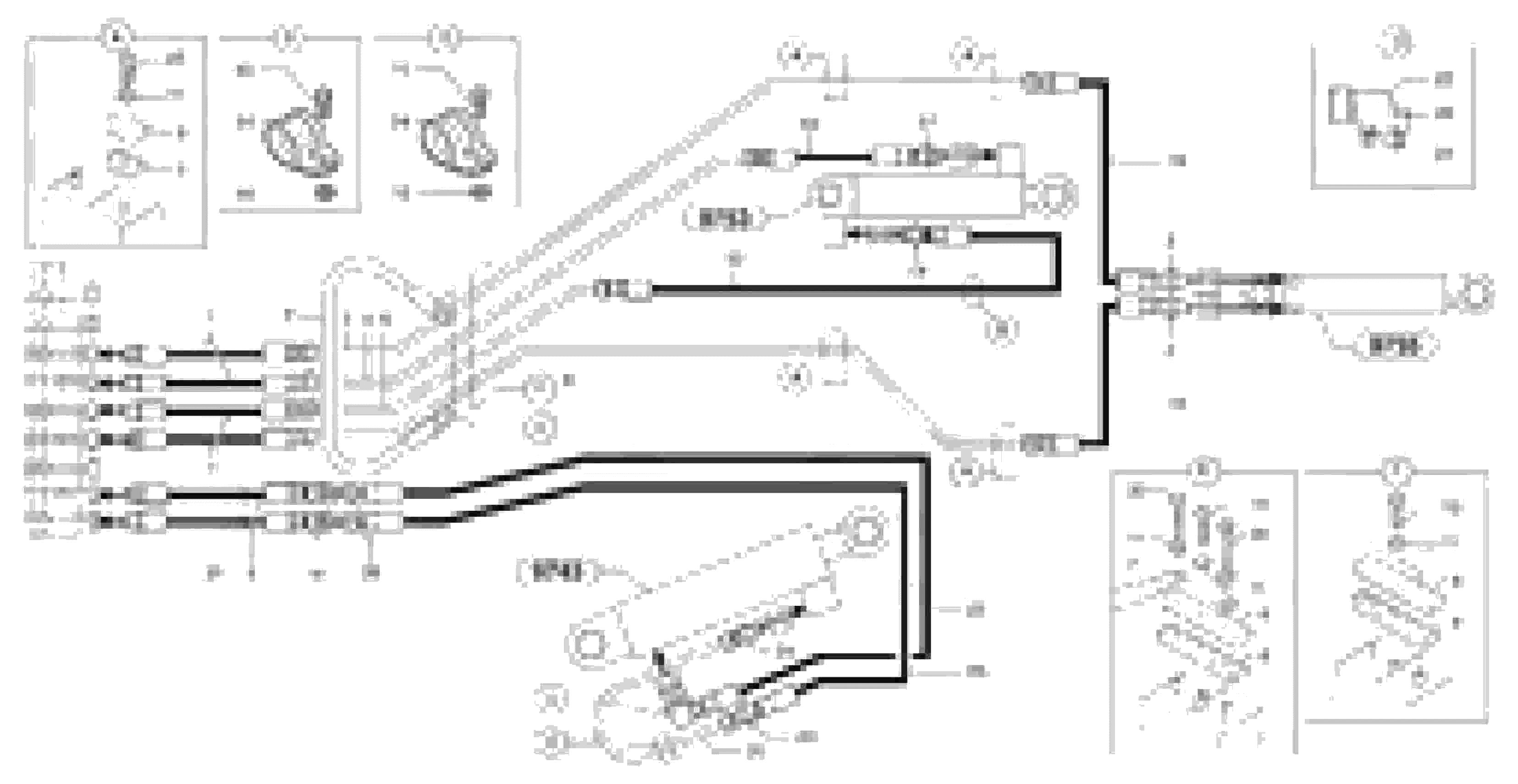 Схема запчастей Volvo EC35 TYPE 283 - 2886 Hydr. circuit.( boom / dipper arm / bucket ) 