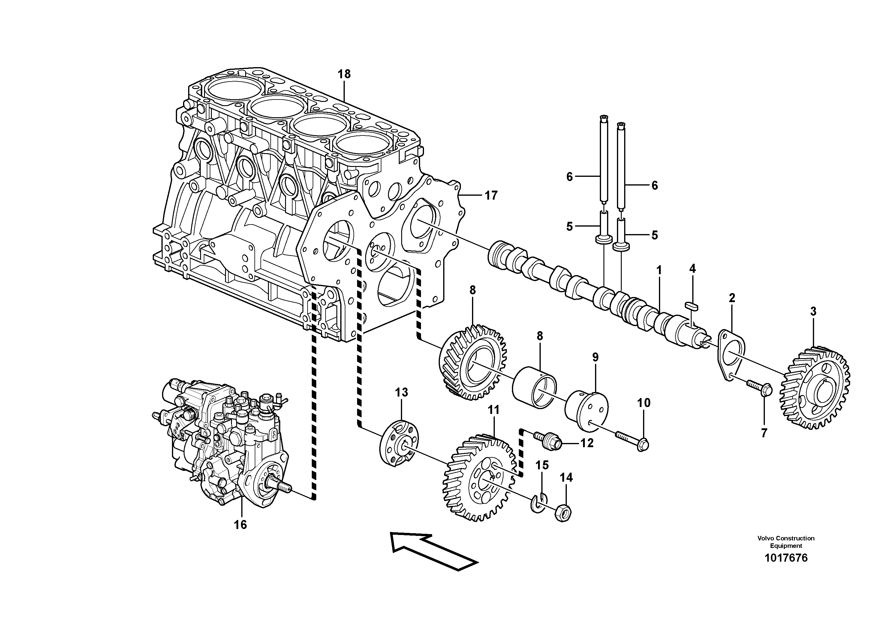 Схема запчастей Volvo EC35 TYPE 283 - 333 Valve mechanism 