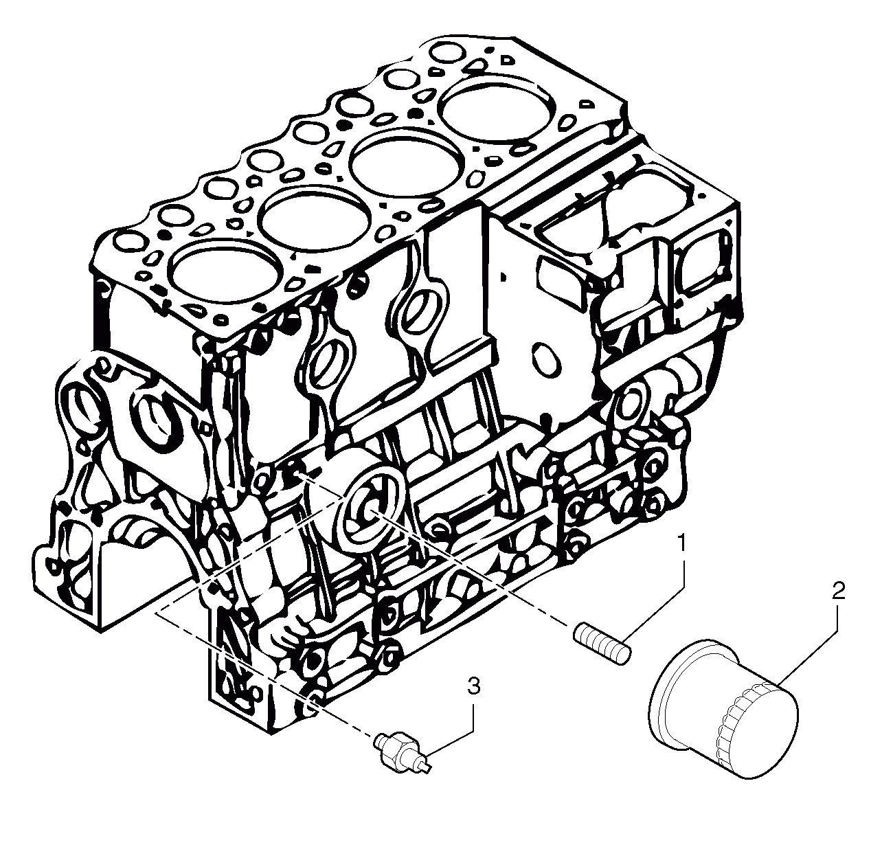 Схема запчастей Volvo EC35 TYPE 283 - 341 Фильтр масляный 