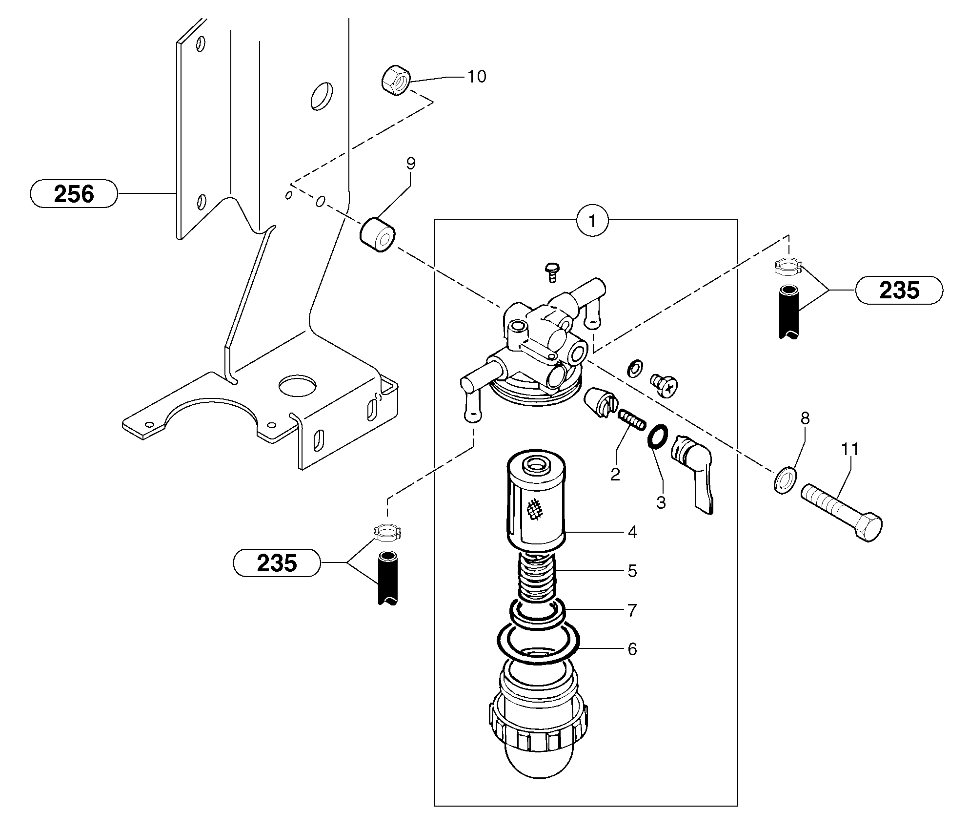 Схема запчастей Volvo EC35 TYPE 283 - 14412 Sediment bowl 