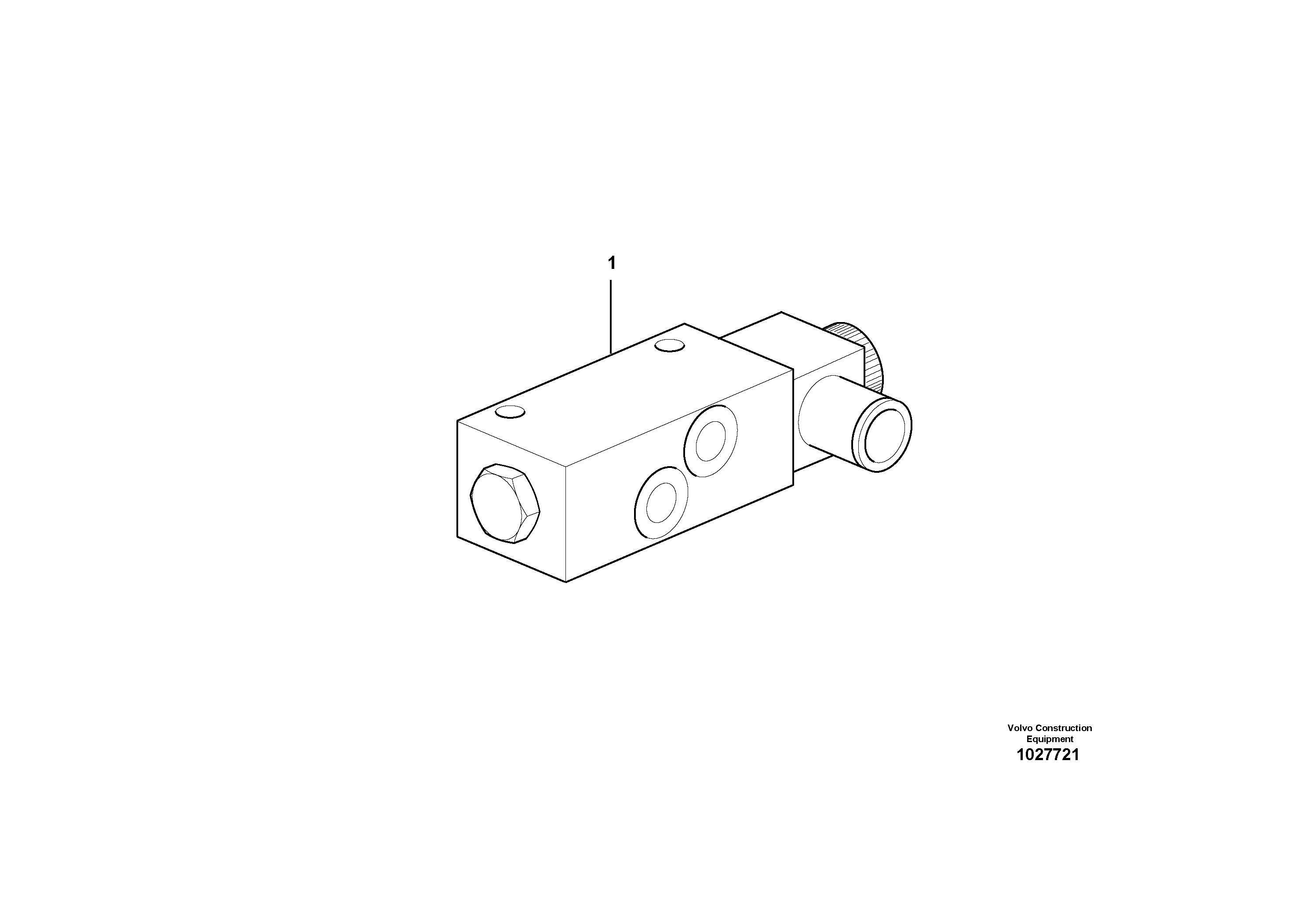 Схема запчастей Volvo EC35 TYPE 283 - 3270 Electrovalve (quickfit ) 