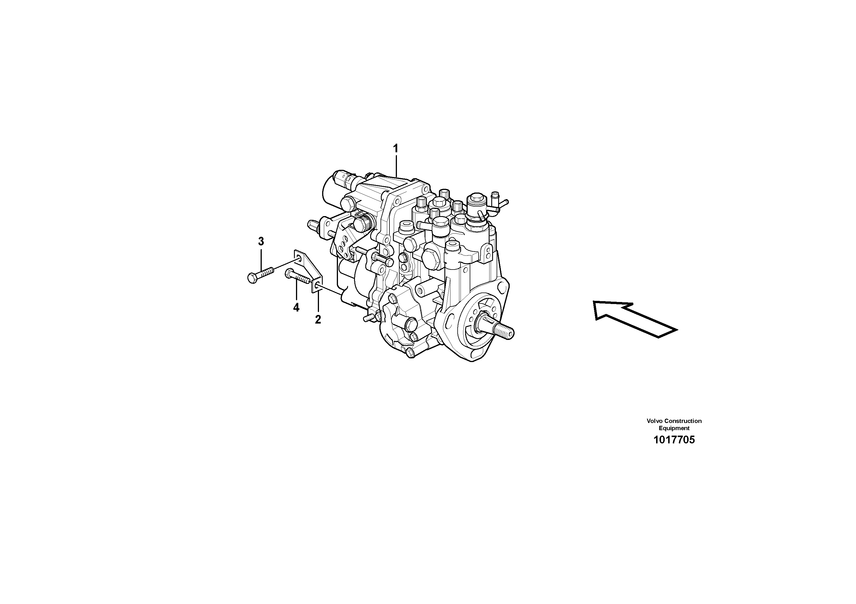 Схема запчастей Volvo EC35 TYPE 283 - 1110 Насос 