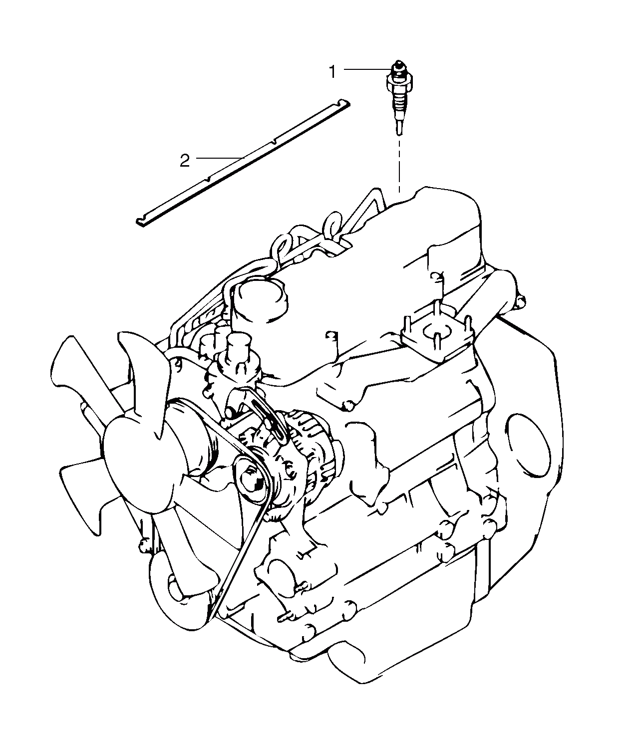 Схема запчастей Volvo EC35 TYPE 283 - 2159 Preheating coil 