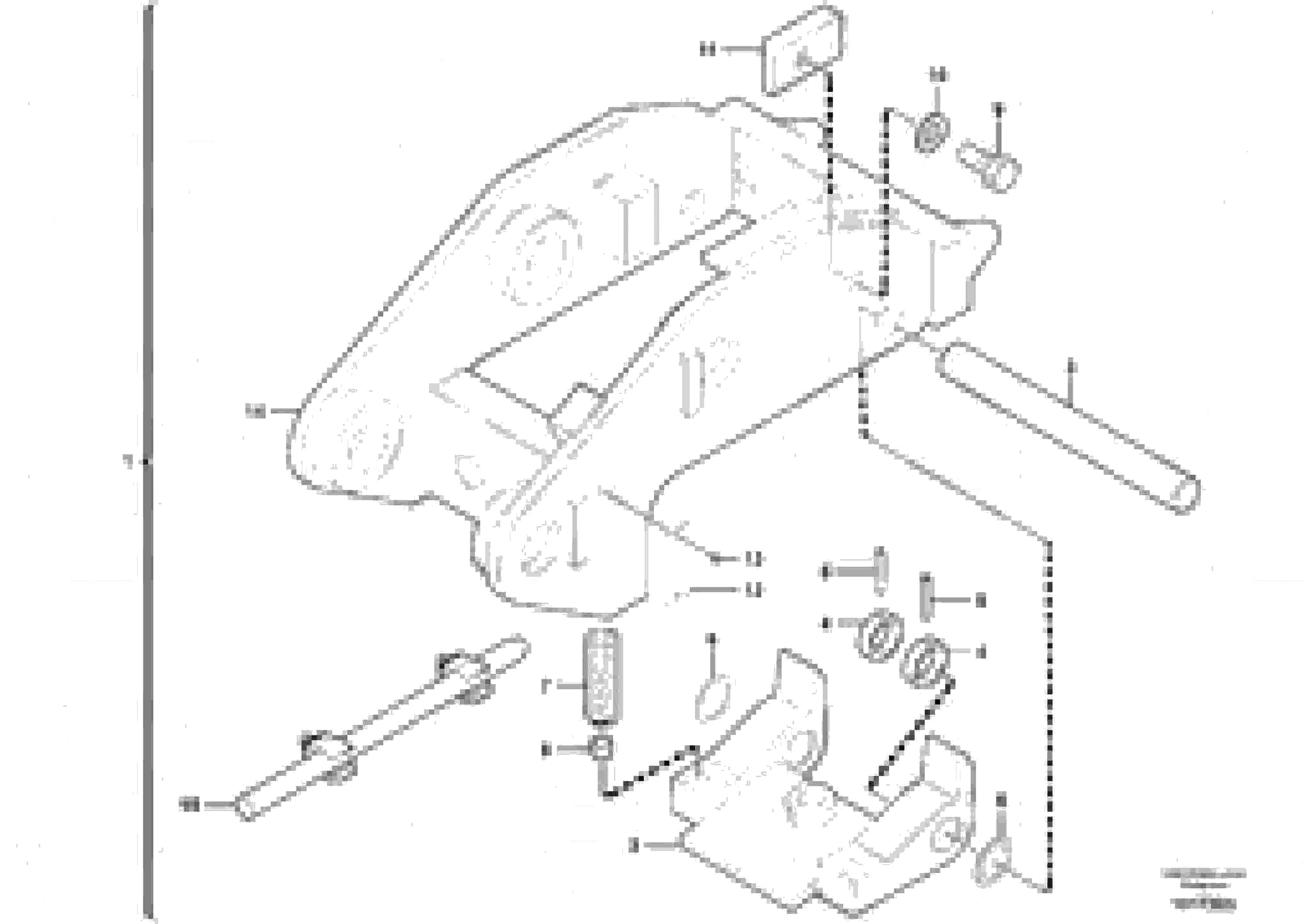 Схема запчастей Volvo EC45 TYPE 284 - 6396 Tool holder / mechanical control 