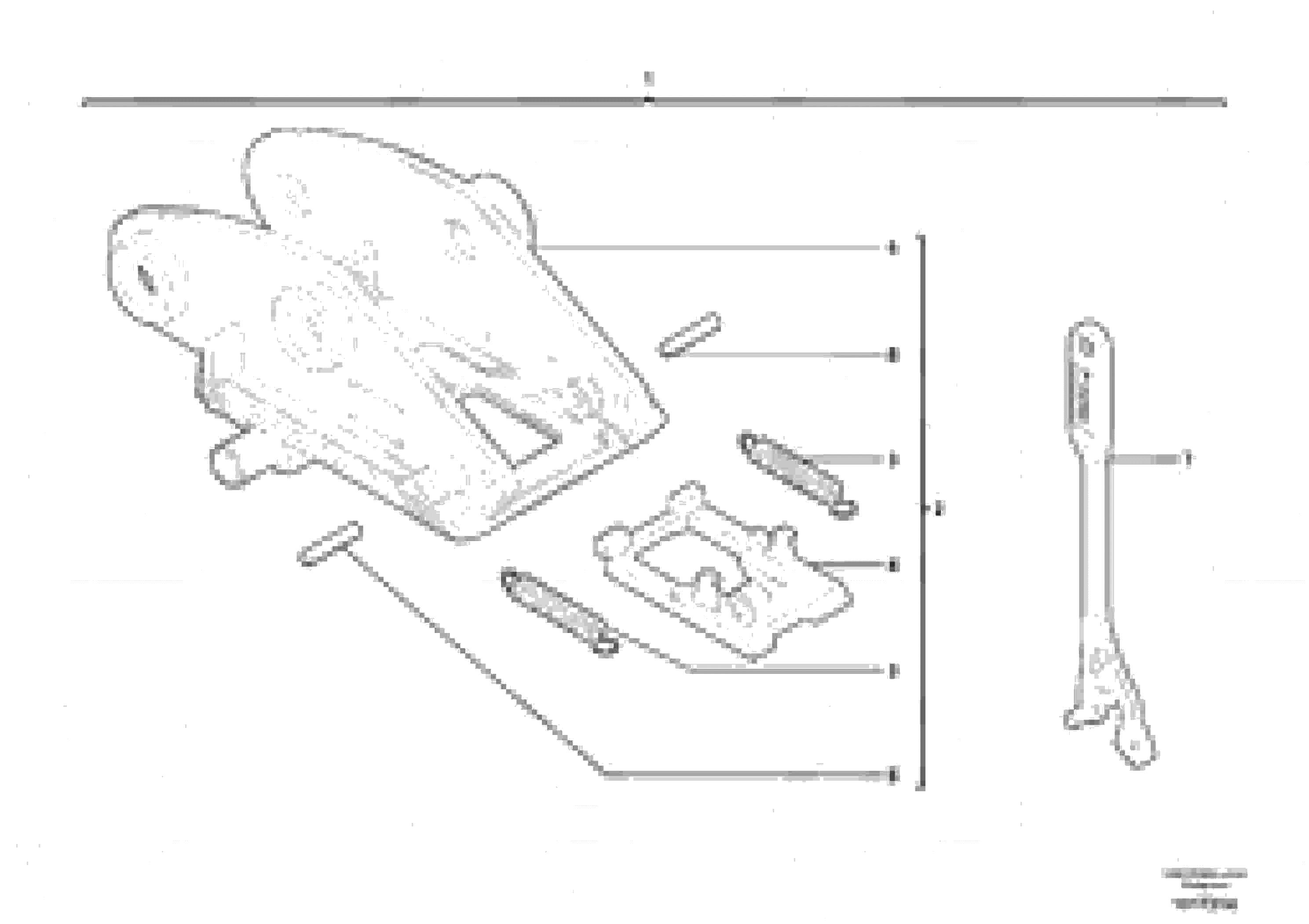 Схема запчастей Volvo EC45 TYPE 284 - 6398 Tool holder / mechanical control 