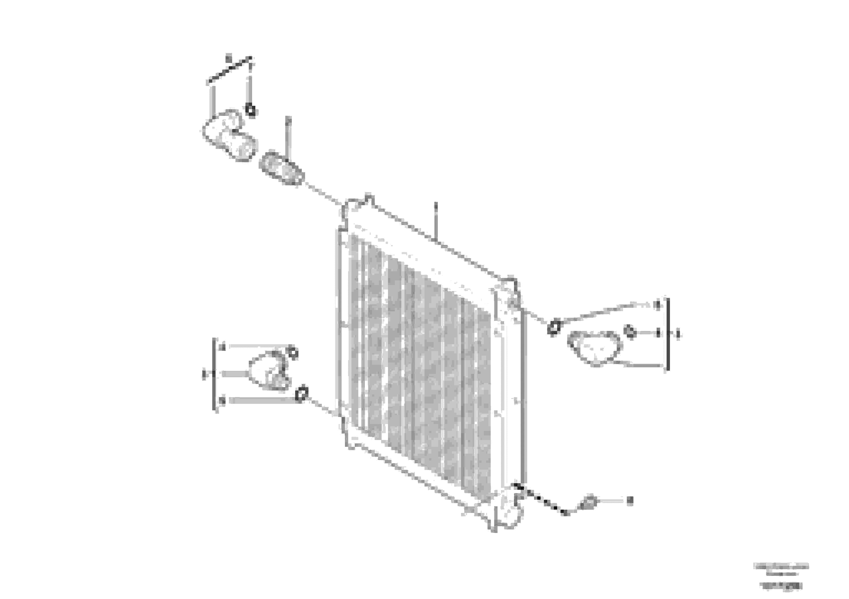 Схема запчастей Volvo EC45 TYPE 284 - 28434 Cooling system: oil cooler 