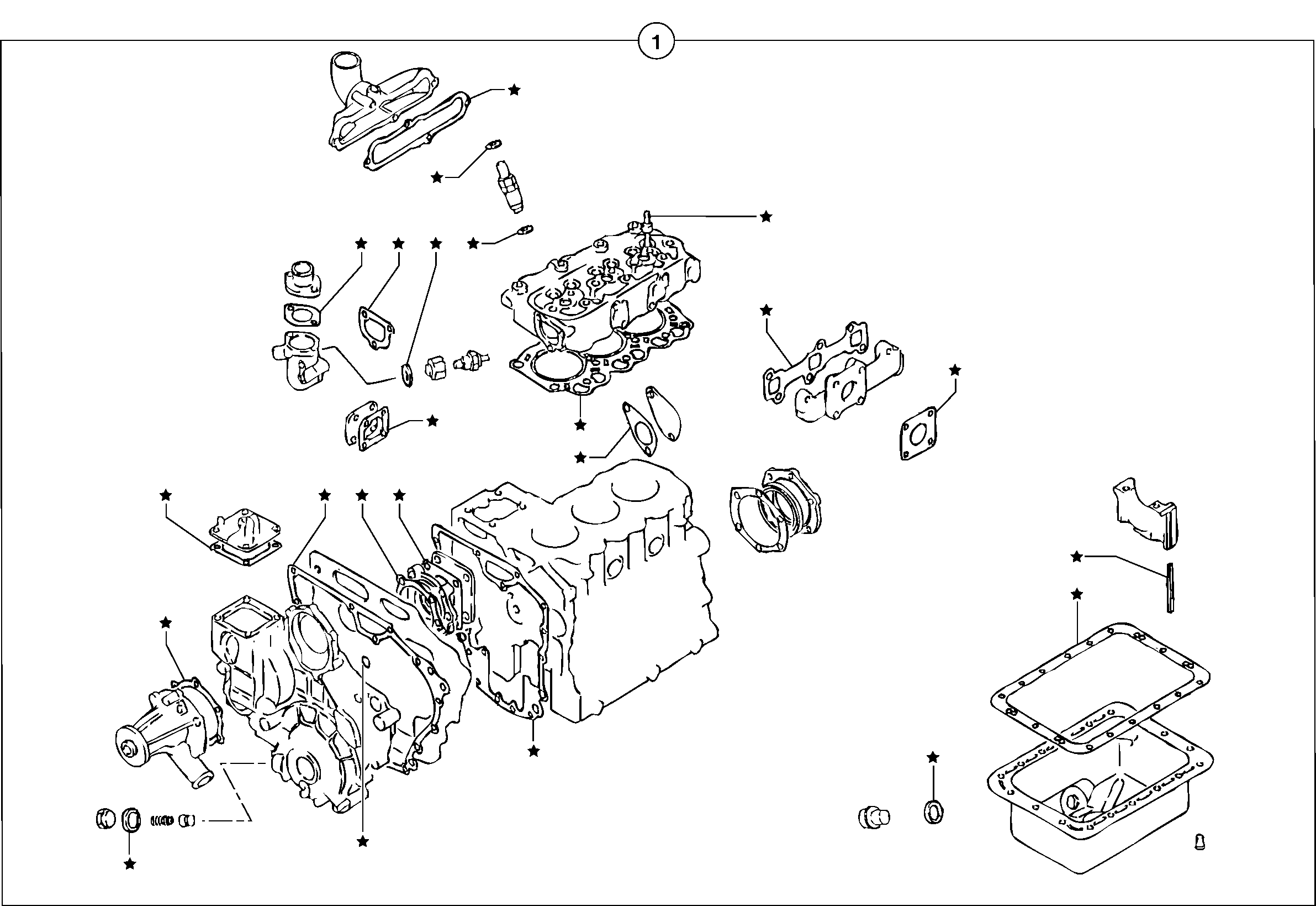 Схема запчастей Volvo EC20B TYPE 272 XT/XTV - 38682 Engine gasket kit 