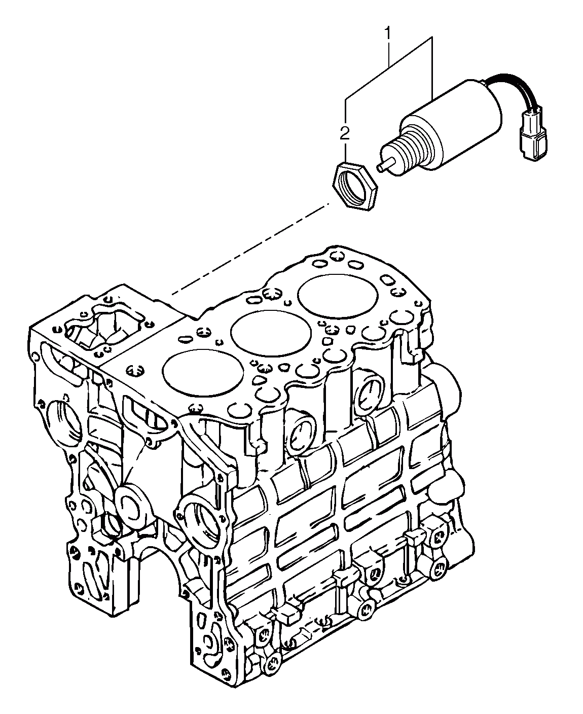 Схема запчастей Volvo EC20B TYPE 272 XT/XTV - 34540 Engine stop electromagnet 