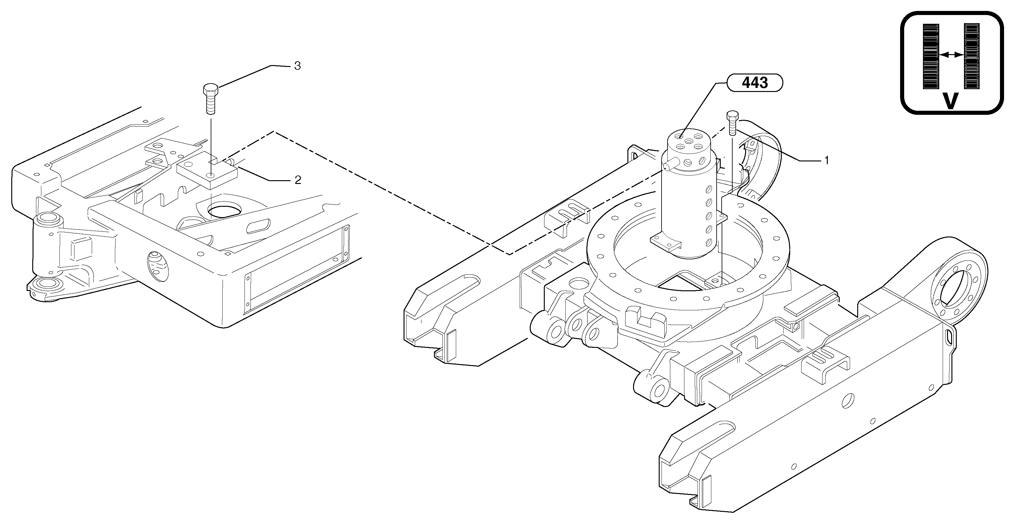 Схема запчастей Volvo EC20B TYPE 272 XT/XTV - 39389 Swivel joint equipment / variable track 