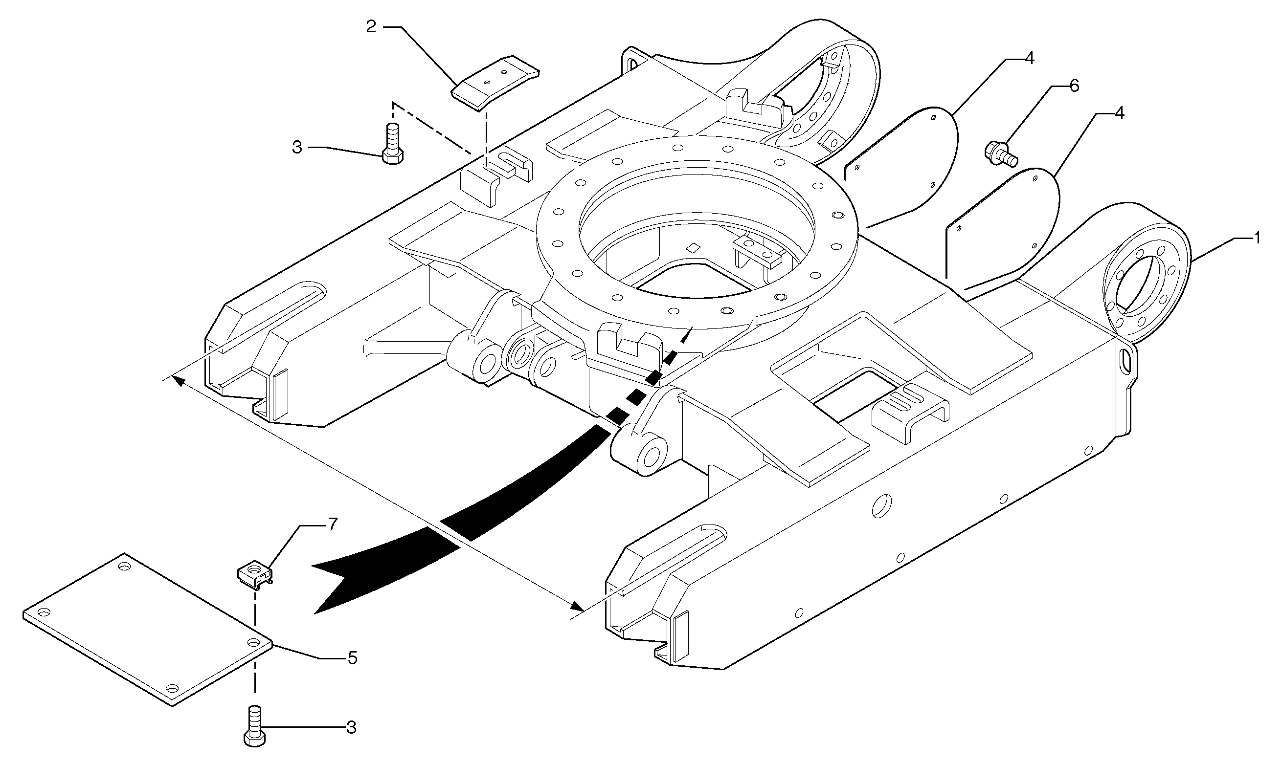 Схема запчастей Volvo EC20B TYPE 272 XT/XTV - 39652 Lower frame 