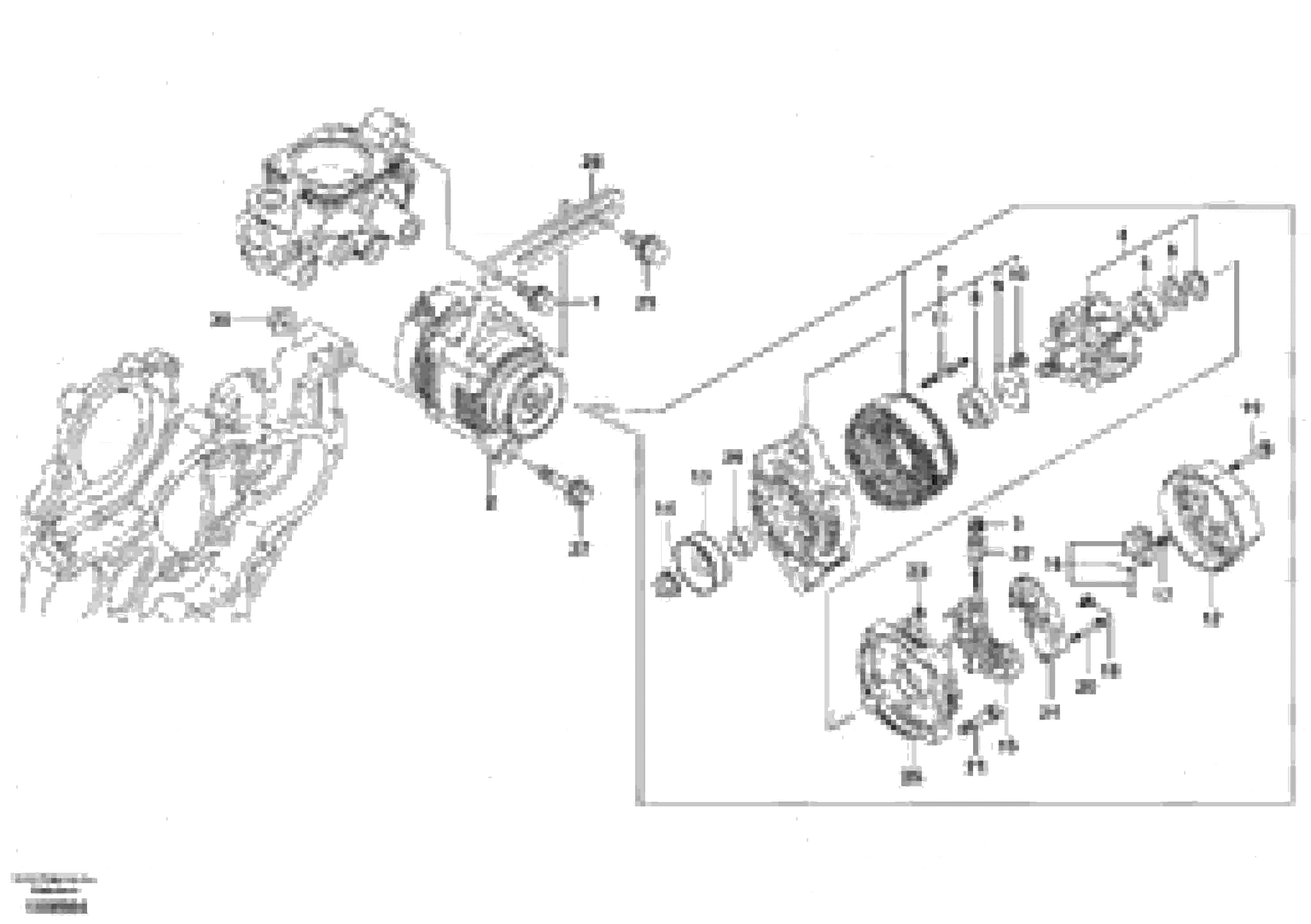 Схема запчастей Volvo EC55B - 53371 Alternator with assembling details 